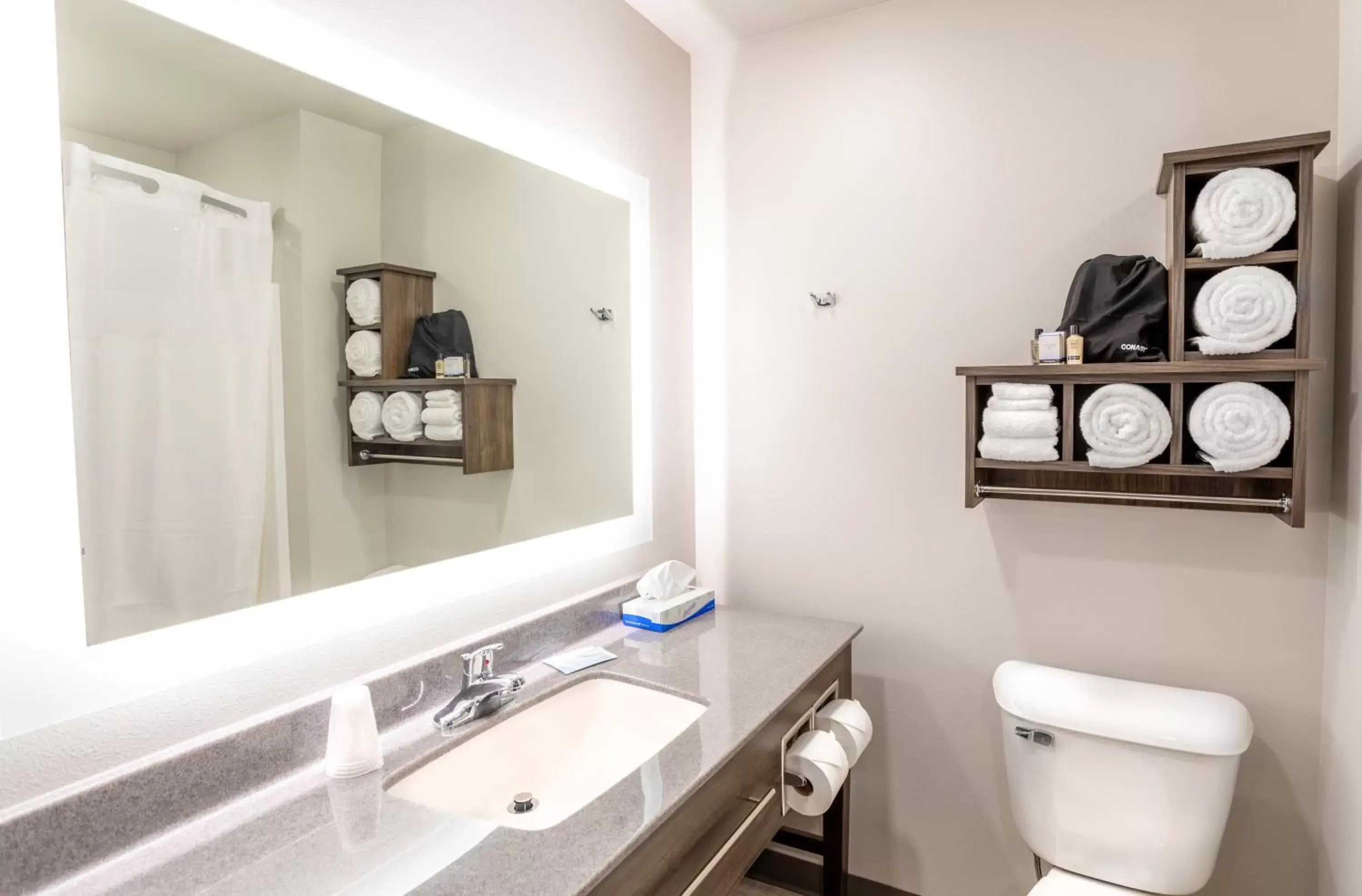 Toilet, Bathroom in My Place Hotel-Midland, TX