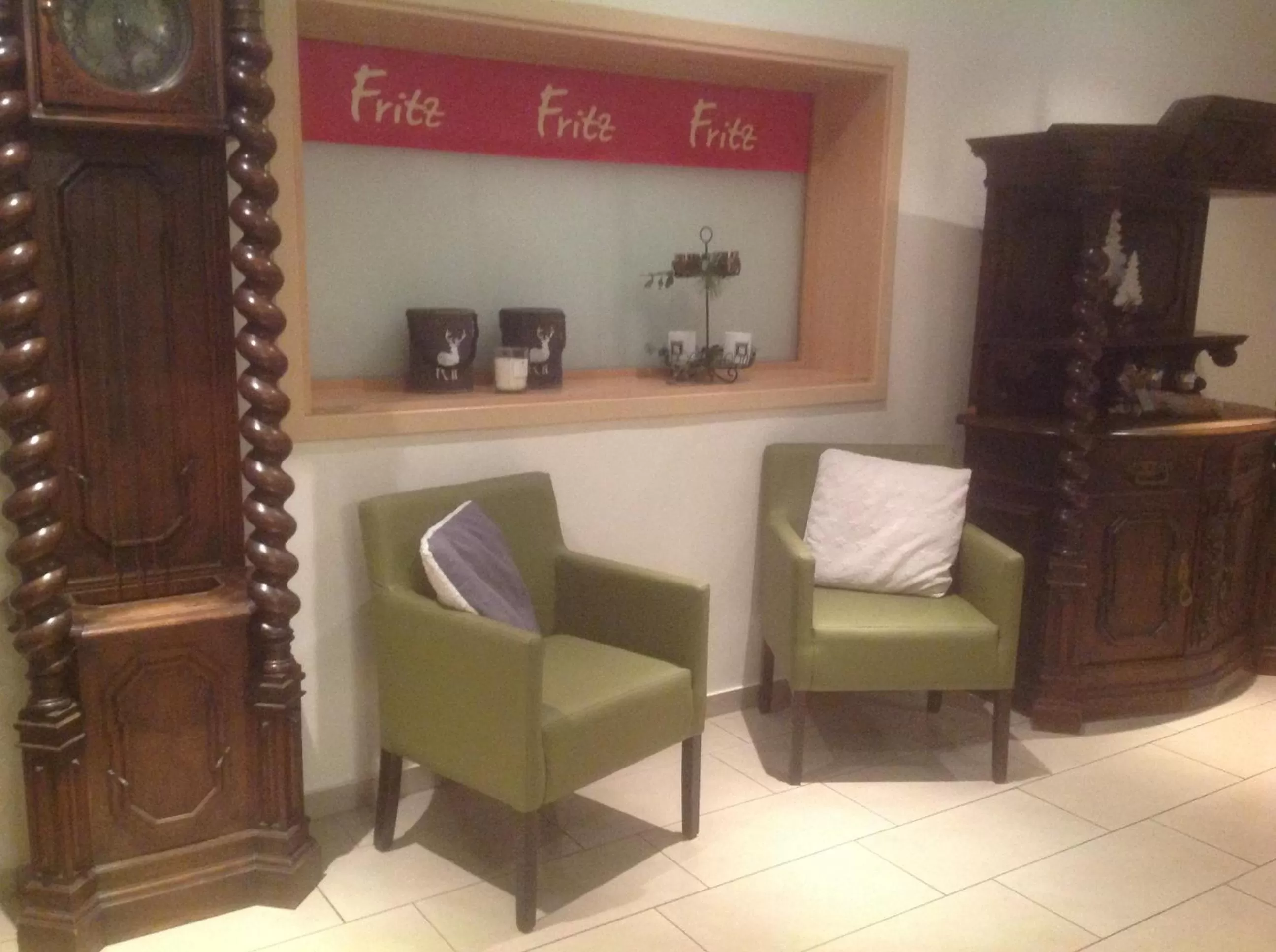 Seating area in Hotel Restaurant Fritz