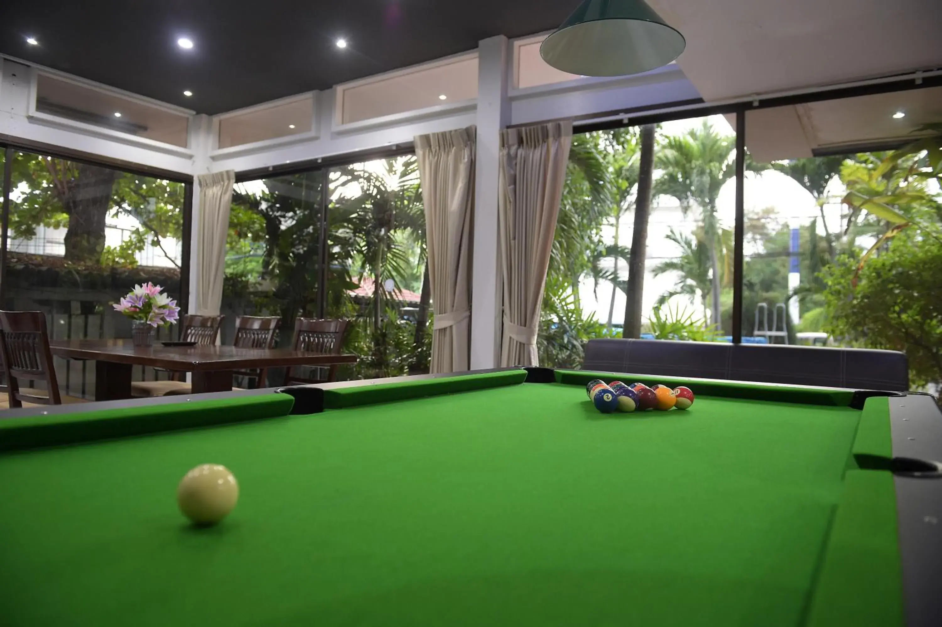 Living room, Billiards in Villa Navin