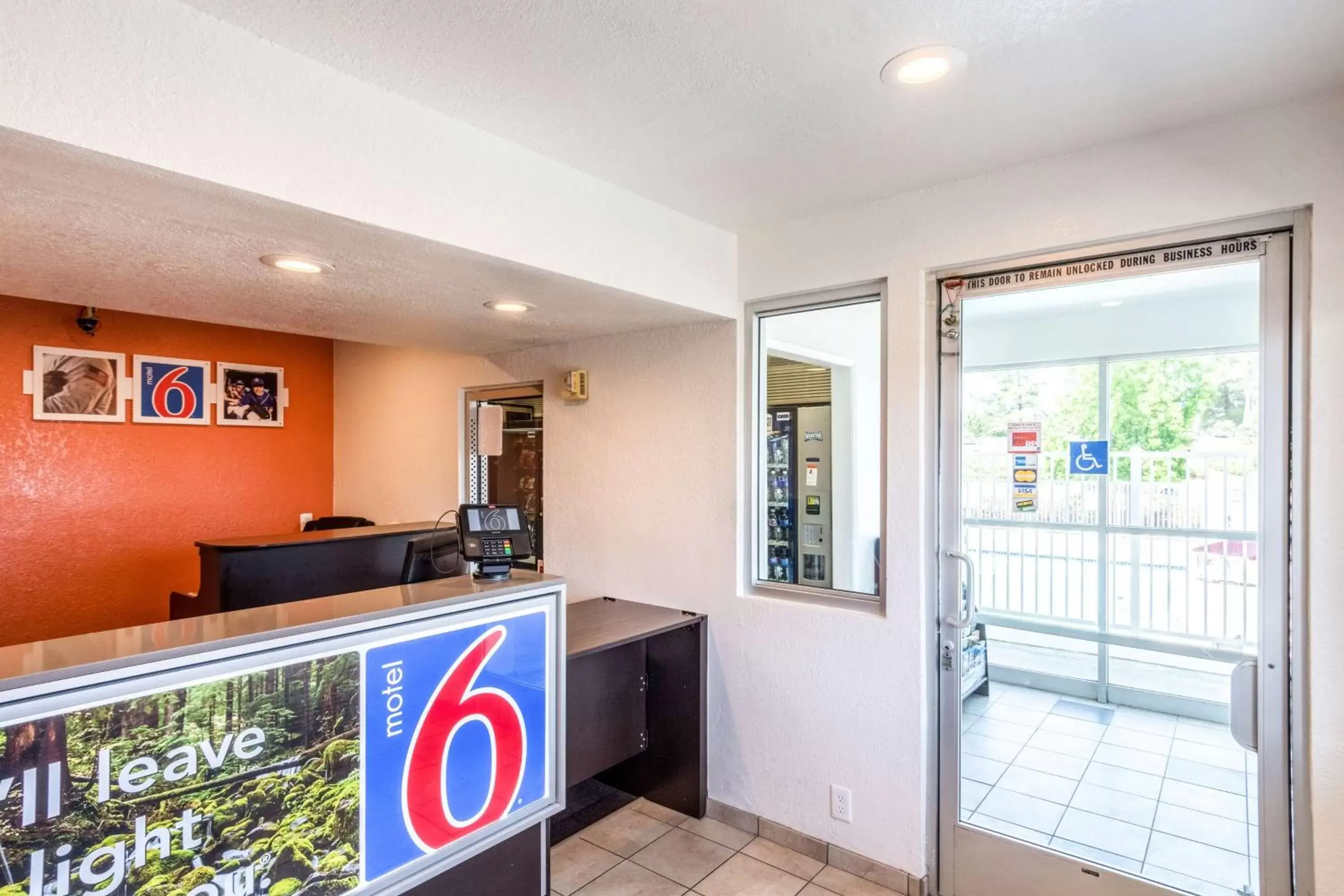 Property logo or sign, Lobby/Reception in Motel 6-Redding, CA - Central