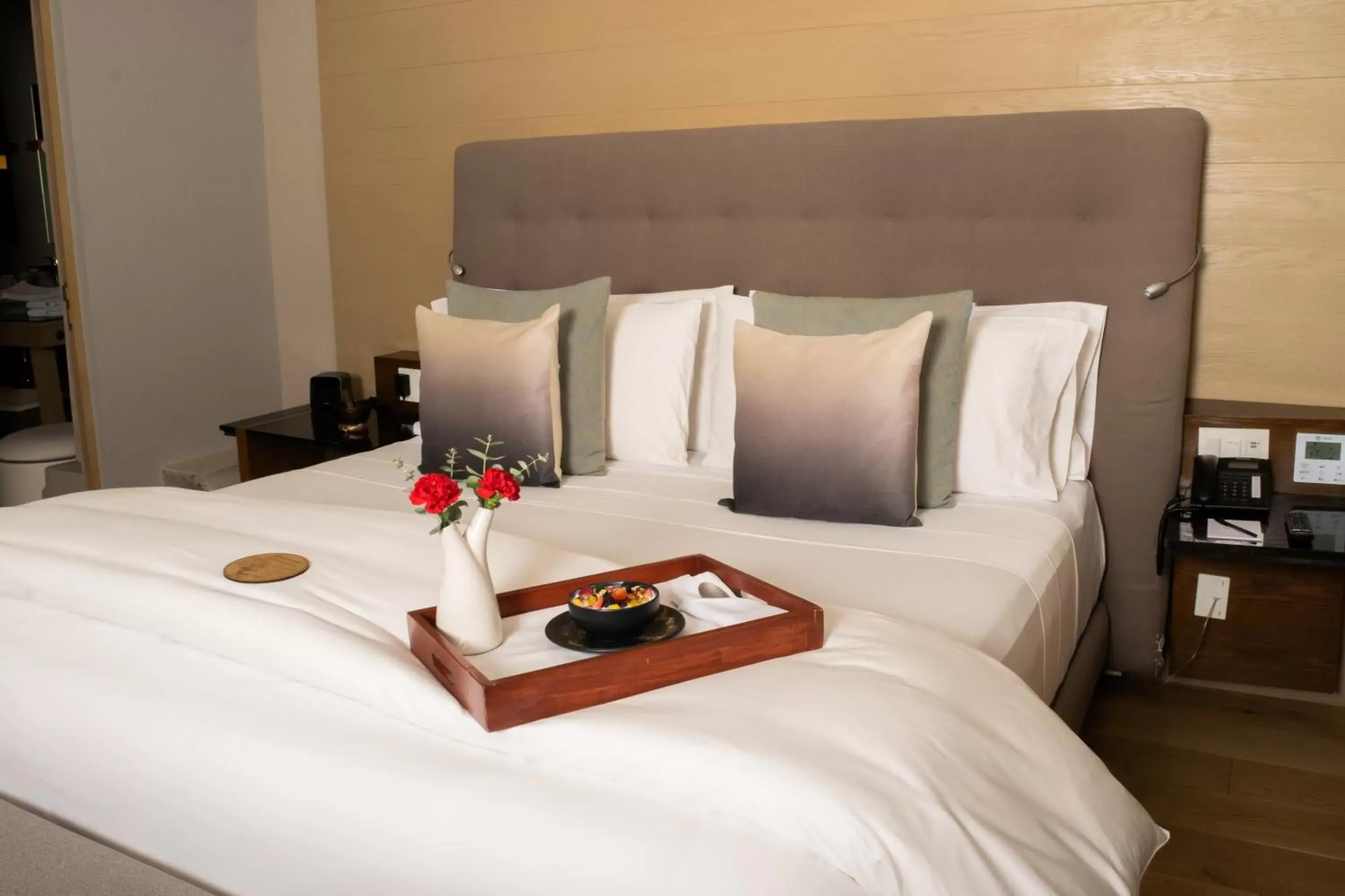 Bed in Cartesiano Boutique & Wellness Hotel