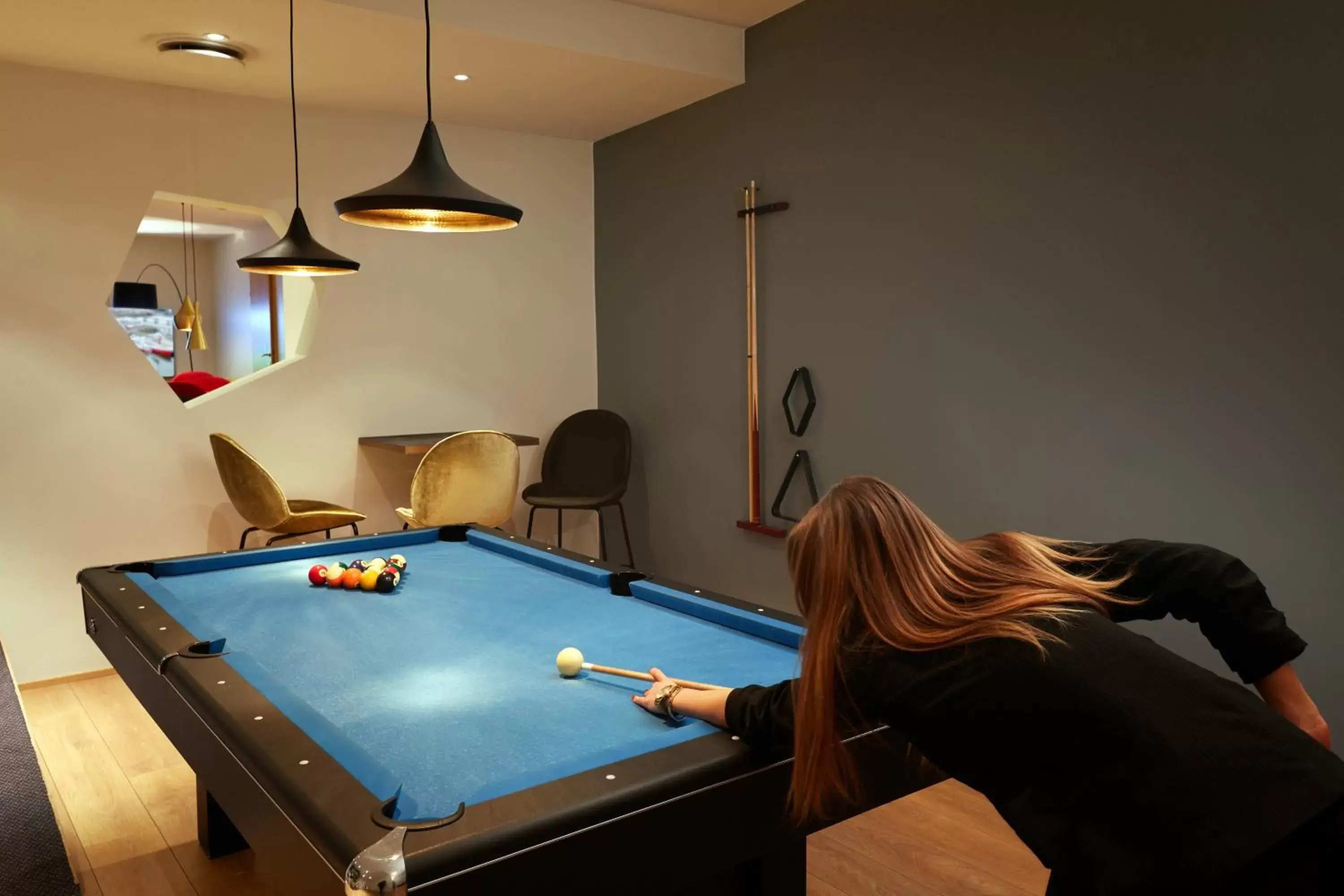 Game Room, Billiards in Hotel Klettur