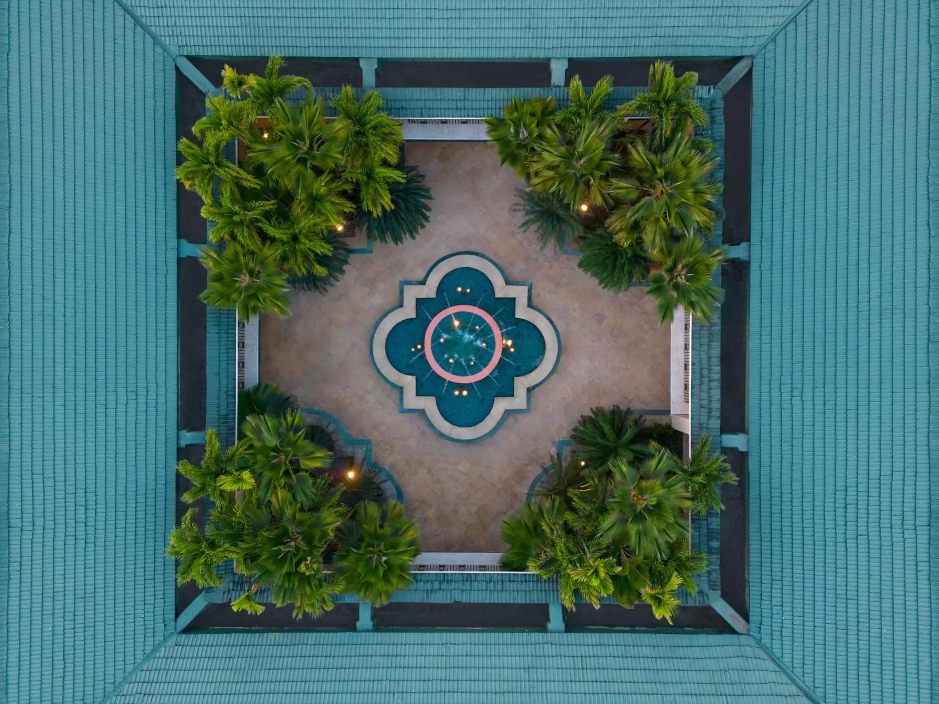 Inner courtyard view in Taj Exotica Resort & Spa, Goa