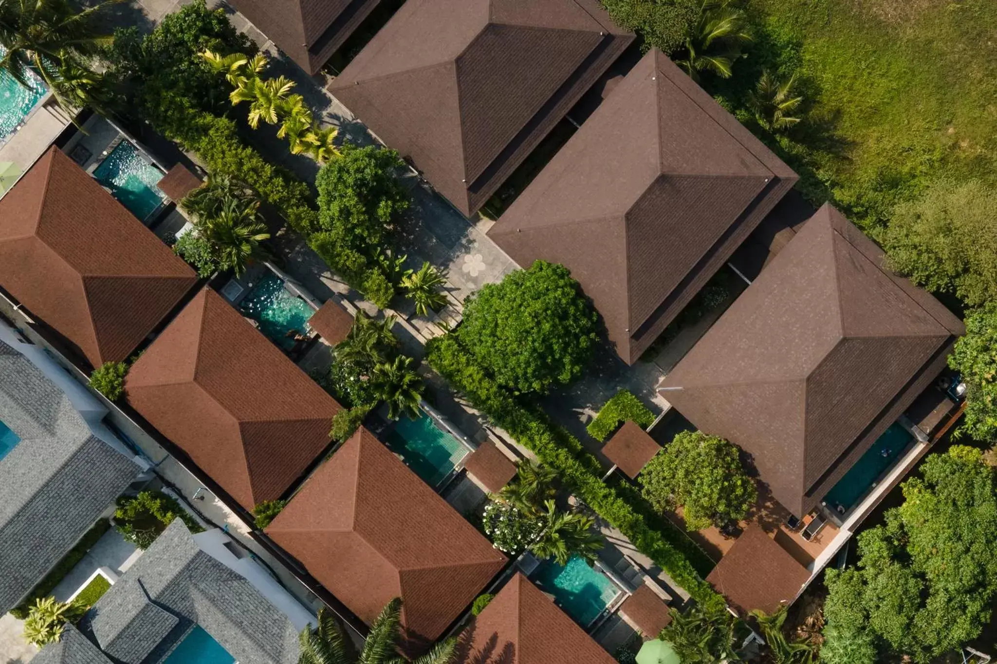 Bird's eye view, Bird's-eye View in De Malee Pool Villas - SHA Extra Plus