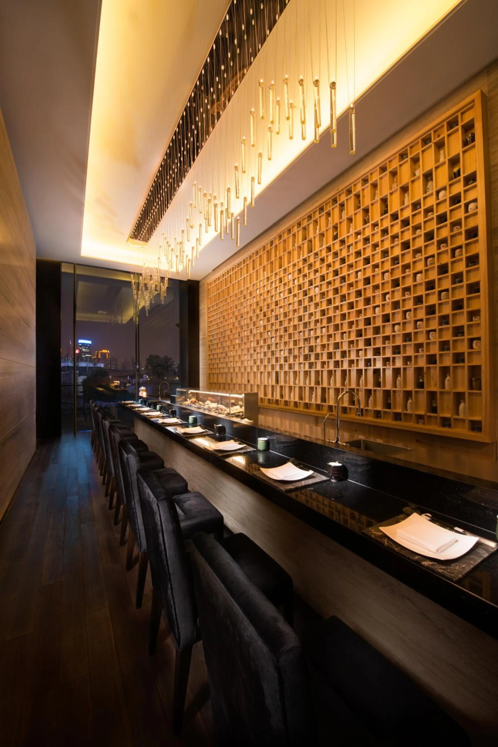 Decorative detail in Banyantree Shanghai On the Bund - Tales rooftop bar boasts a jaw-dropping panoramic vista
