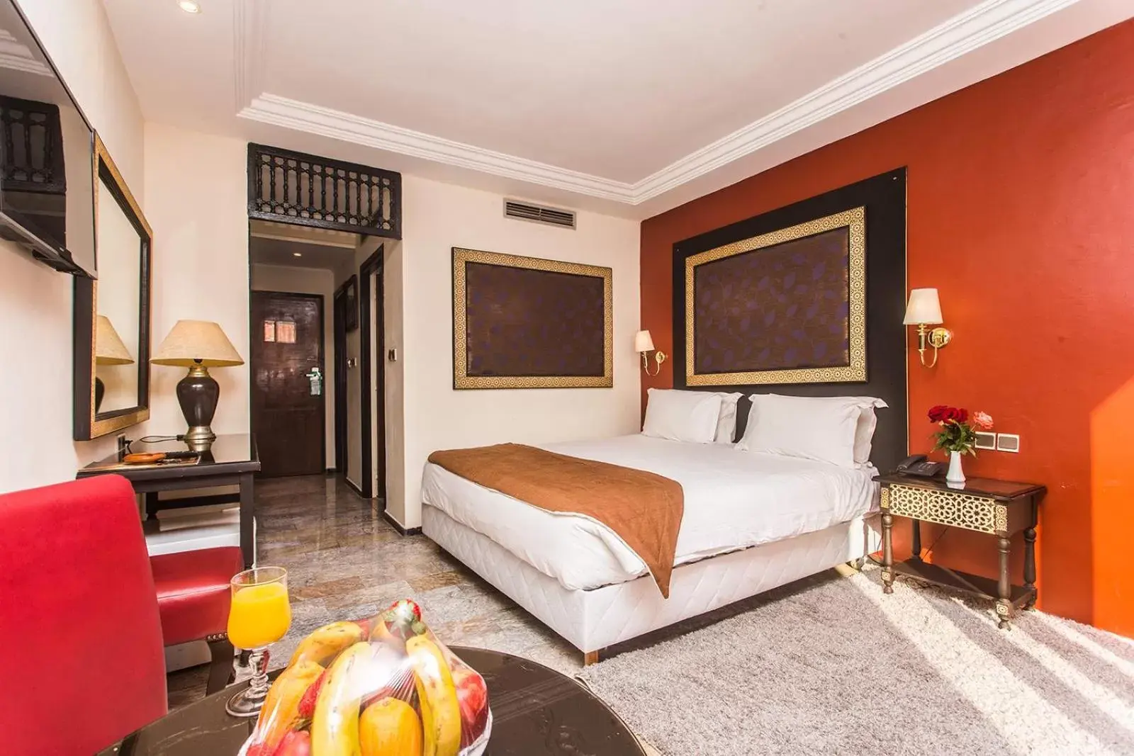 Bed in El Andalous Lounge & Spa Hotel