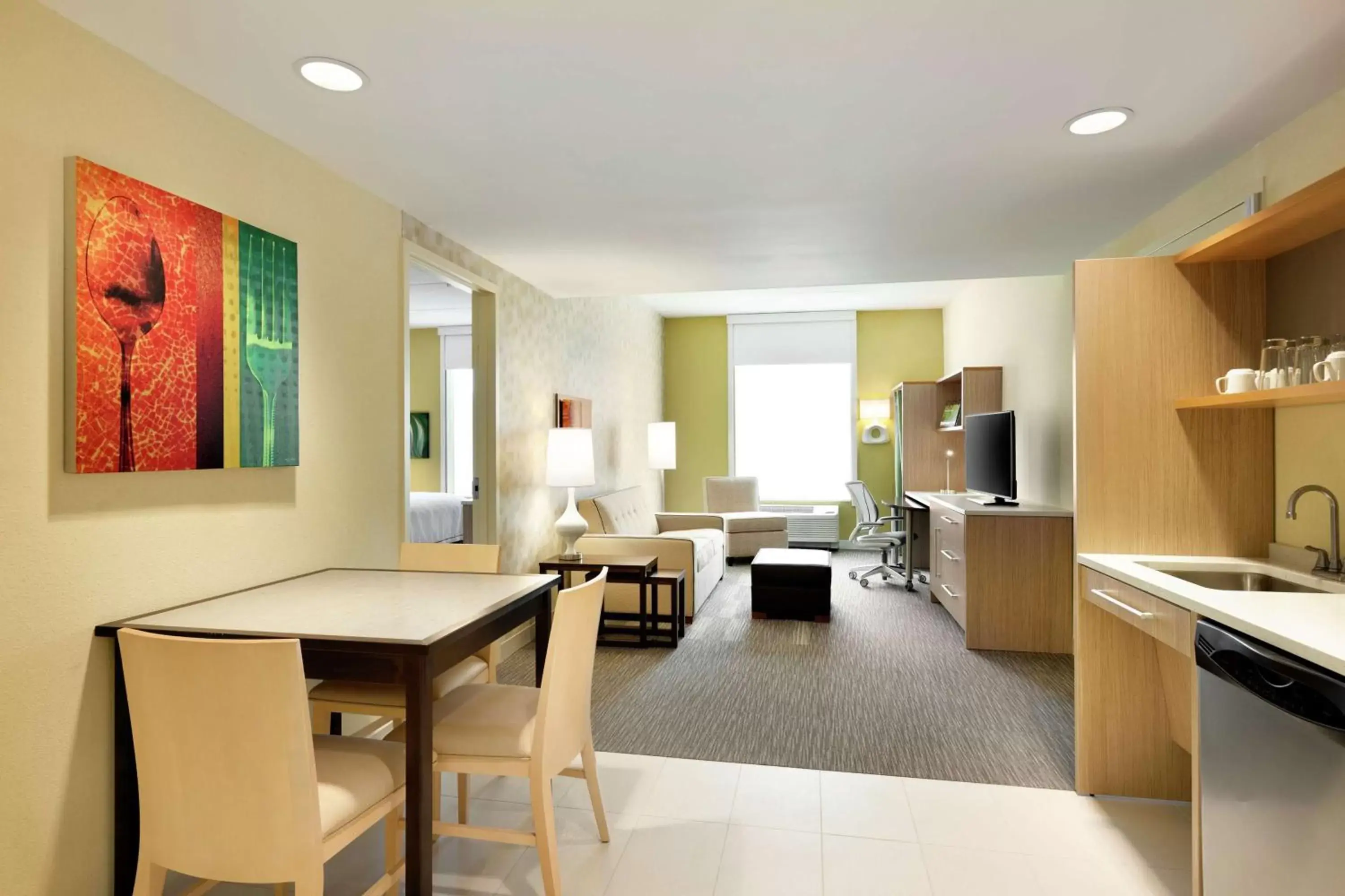 Bedroom in Home2 Suites by Hilton Saratoga Malta Bedroom in Home2 Suites by Hilton Saratoga Malta