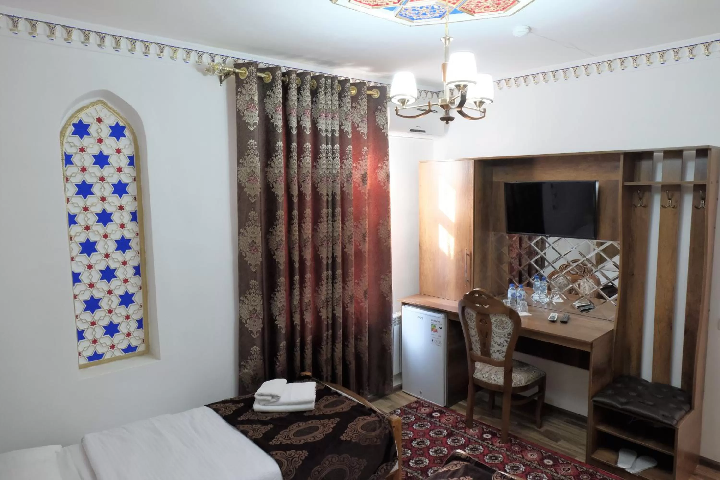Bed in Bukhara Baraka Boutique Hotel