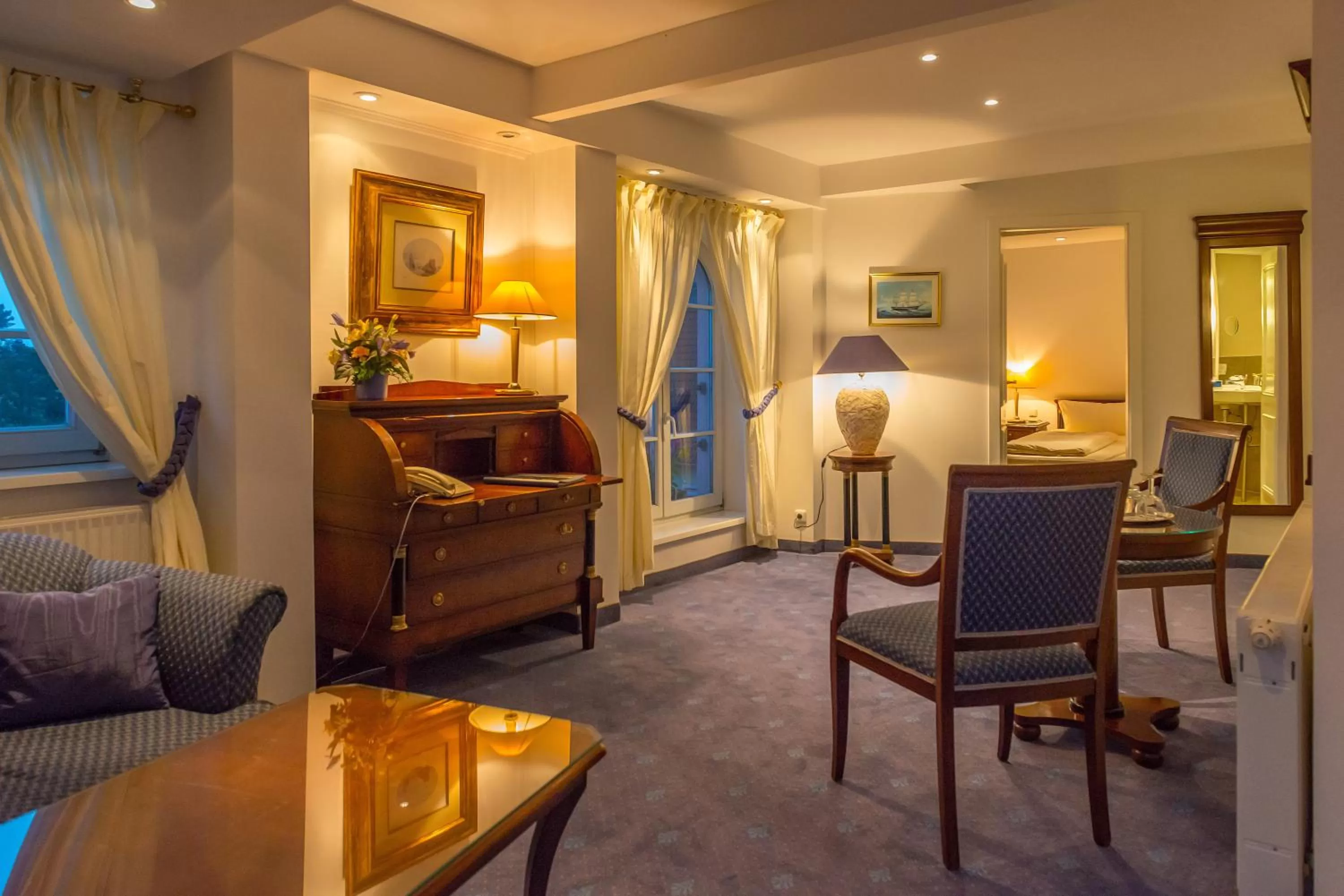 Decorative detail, Seating Area in Hotel Am Yachthafen