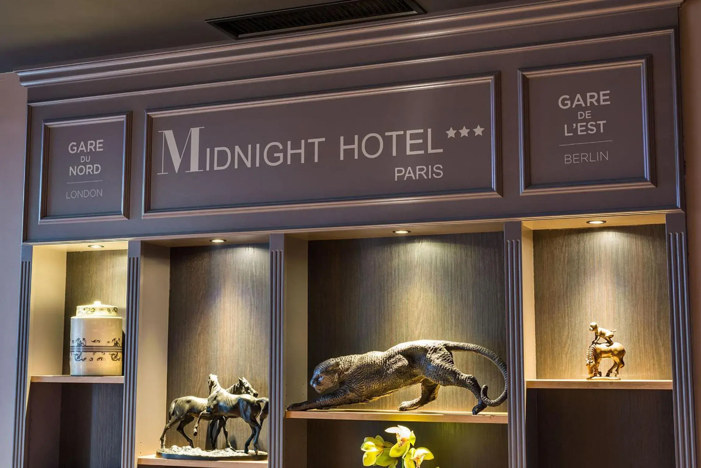Decorative detail in Midnight Hotel Paris