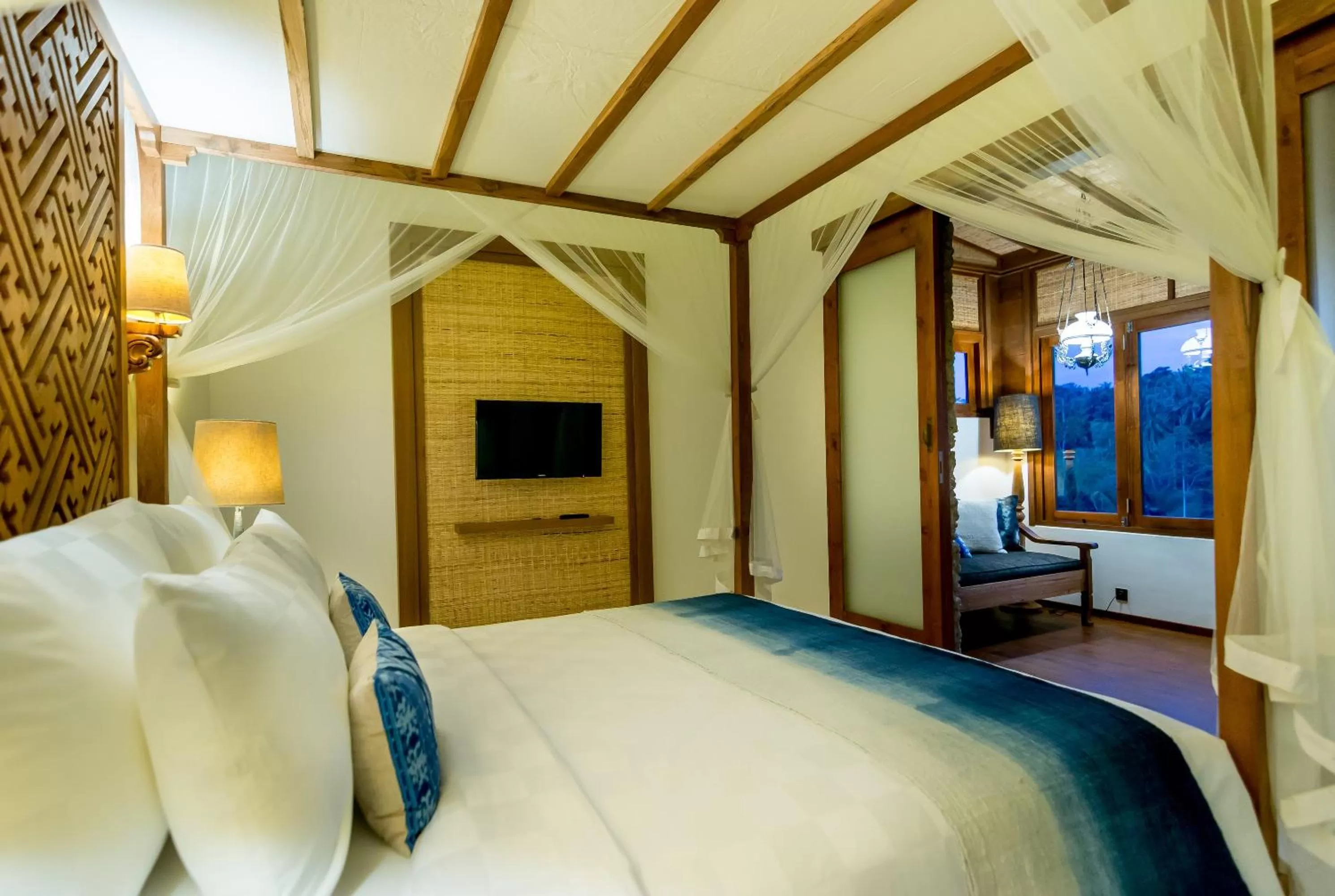 Bedroom, Bed in Ulun Ubud Resort - CHSE Certified