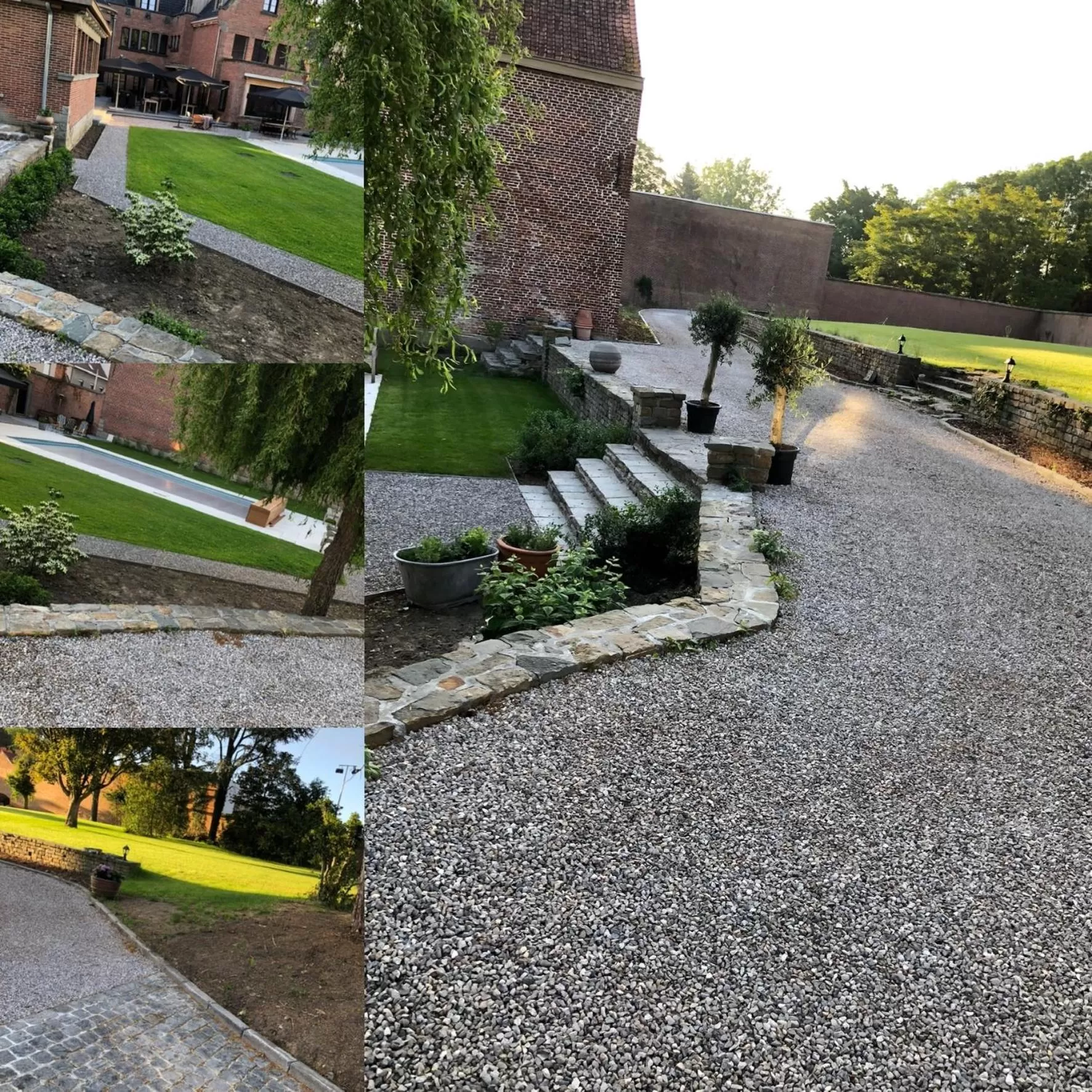 Garden view in La Posterie