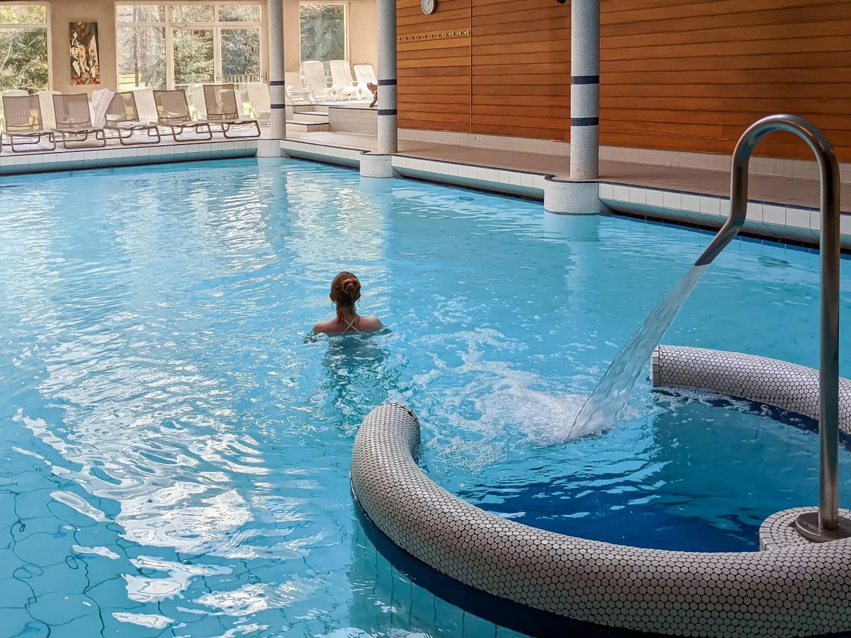 Swimming Pool in Hotel Restaurant & Spa Verte Vallée