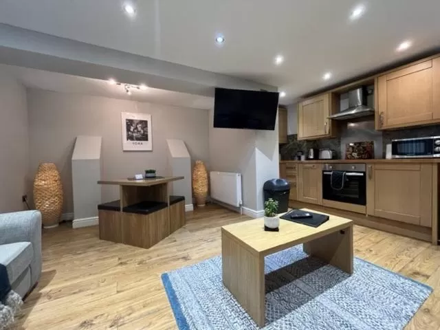 Living room in Goodramgate Apartments