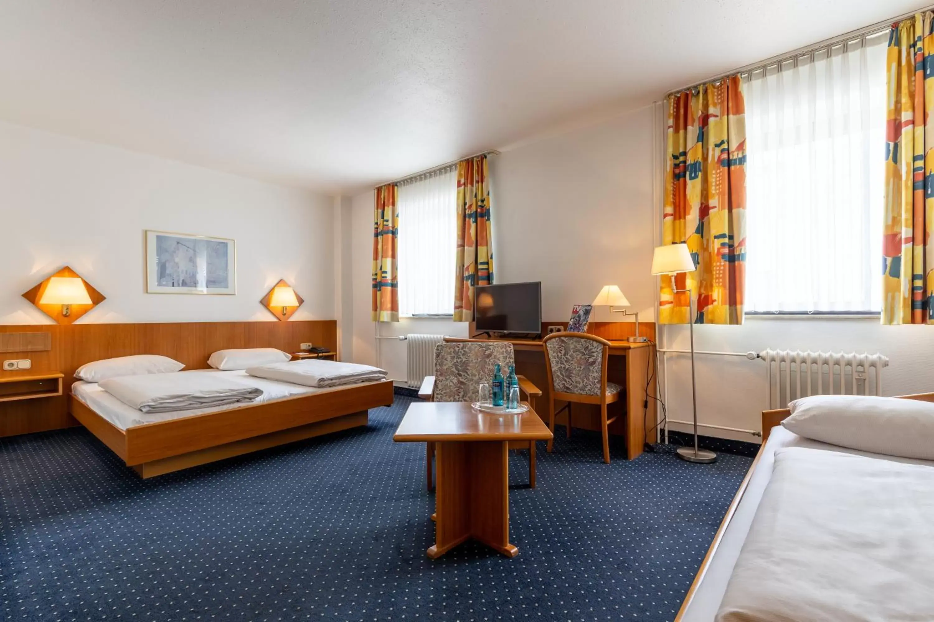Bed in Trip Inn Hotel Frankfurt Airport Rüsselsheim