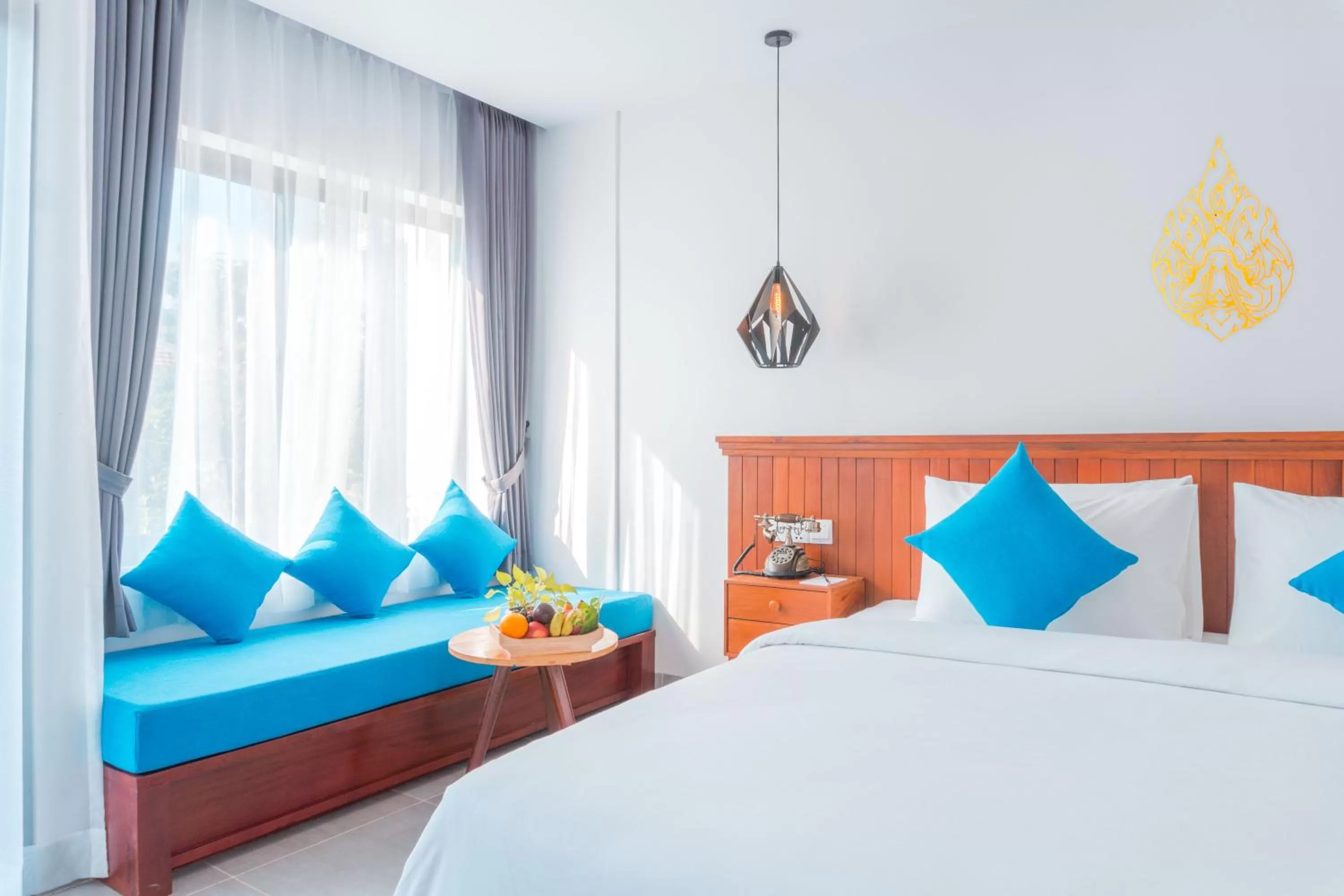 Bed in Angkor Aurora