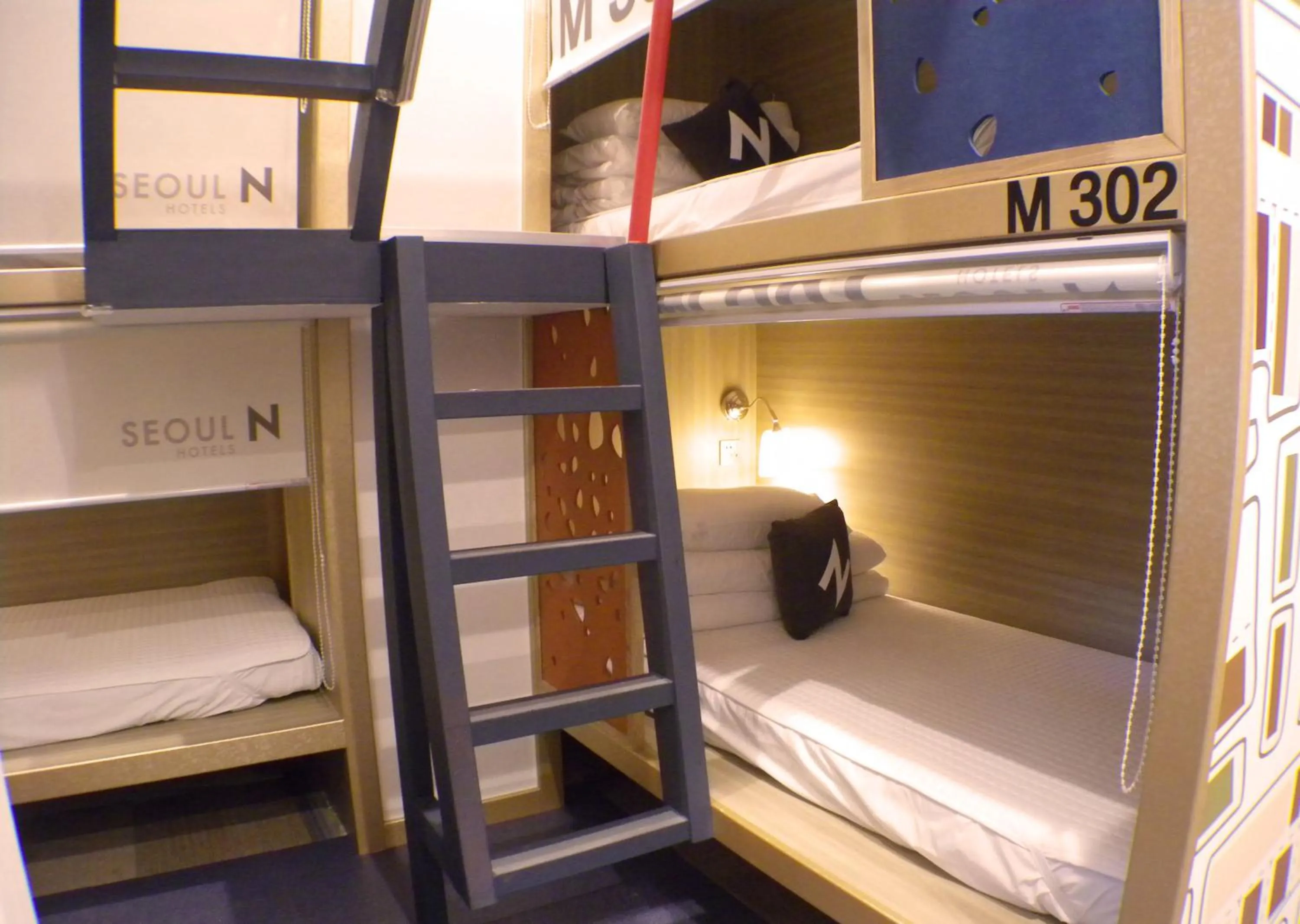 Decorative detail, Bed in Seoul N Hotel Dongdaemun