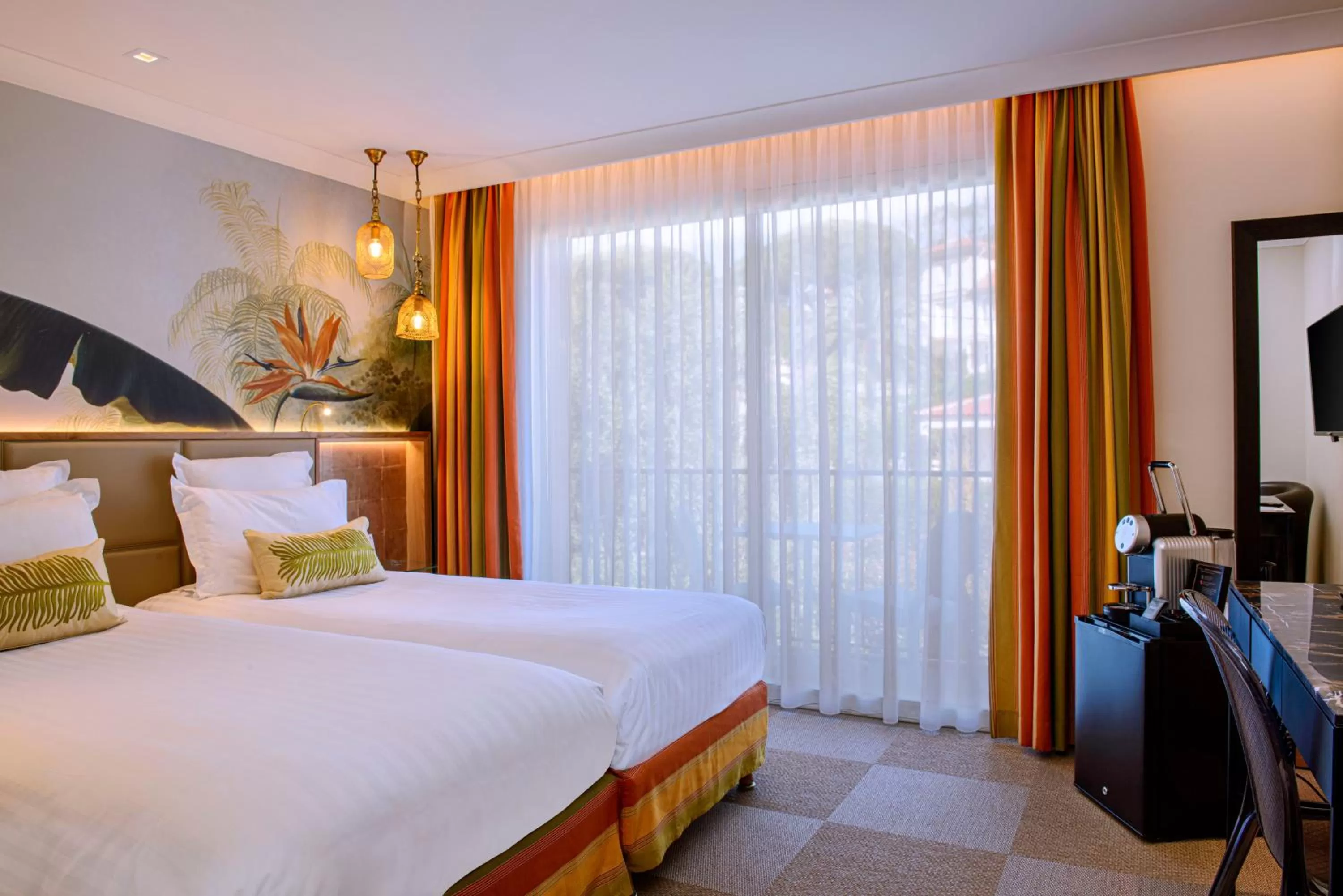 Balcony/Terrace, Bed in Best Western Premier Montfleuri