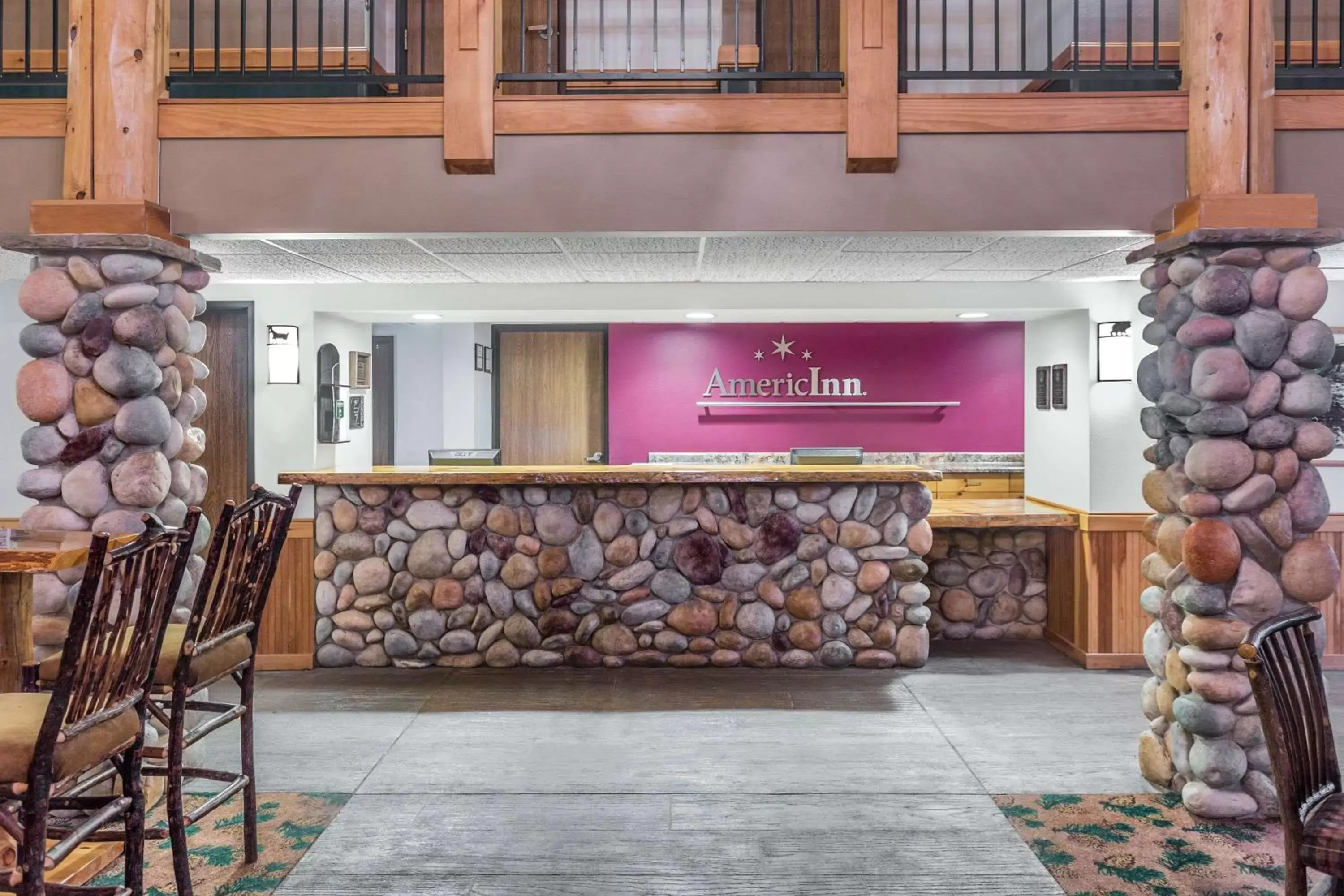 Lobby or reception in AmericInn by Wyndham Wisconsin Dells