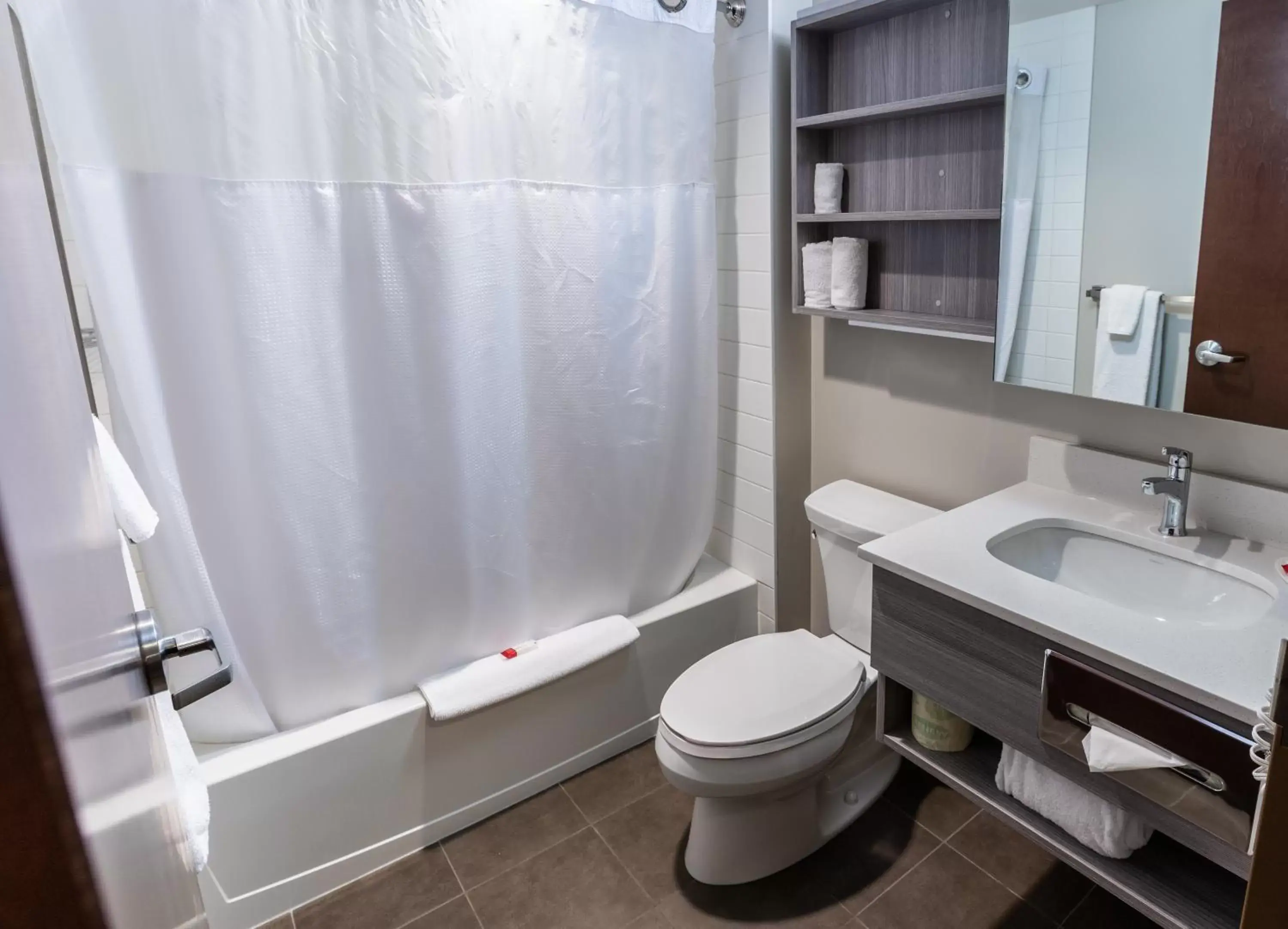 Toilet, Bathroom in Microtel Inn & Suites by Wyndham Lloydminster