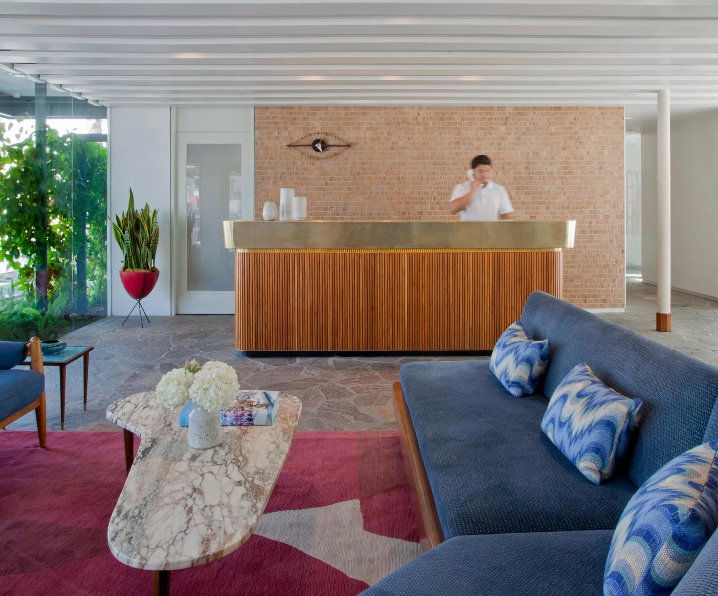 Lobby or reception in The Beverly Laurel Hotel at West Hollywood