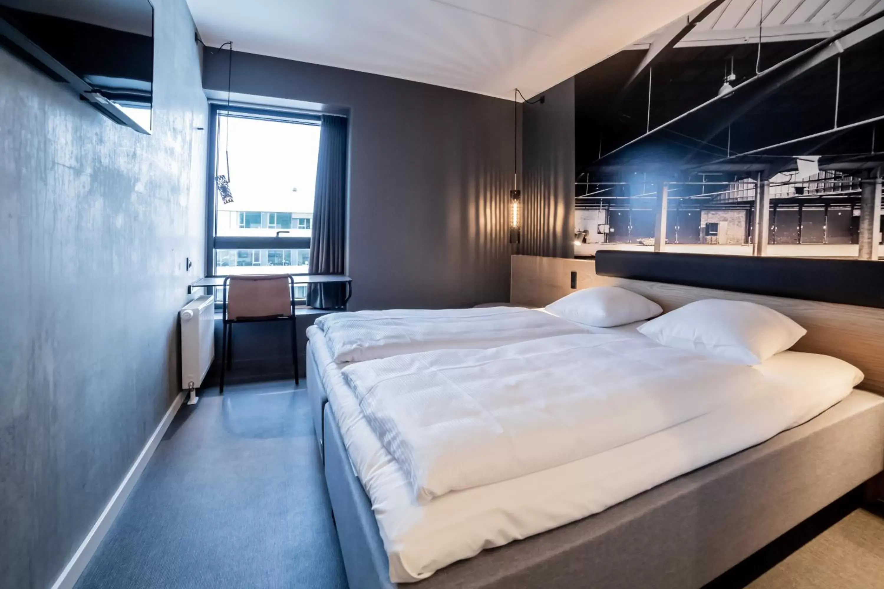 Bed in Zleep Hotel Aalborg