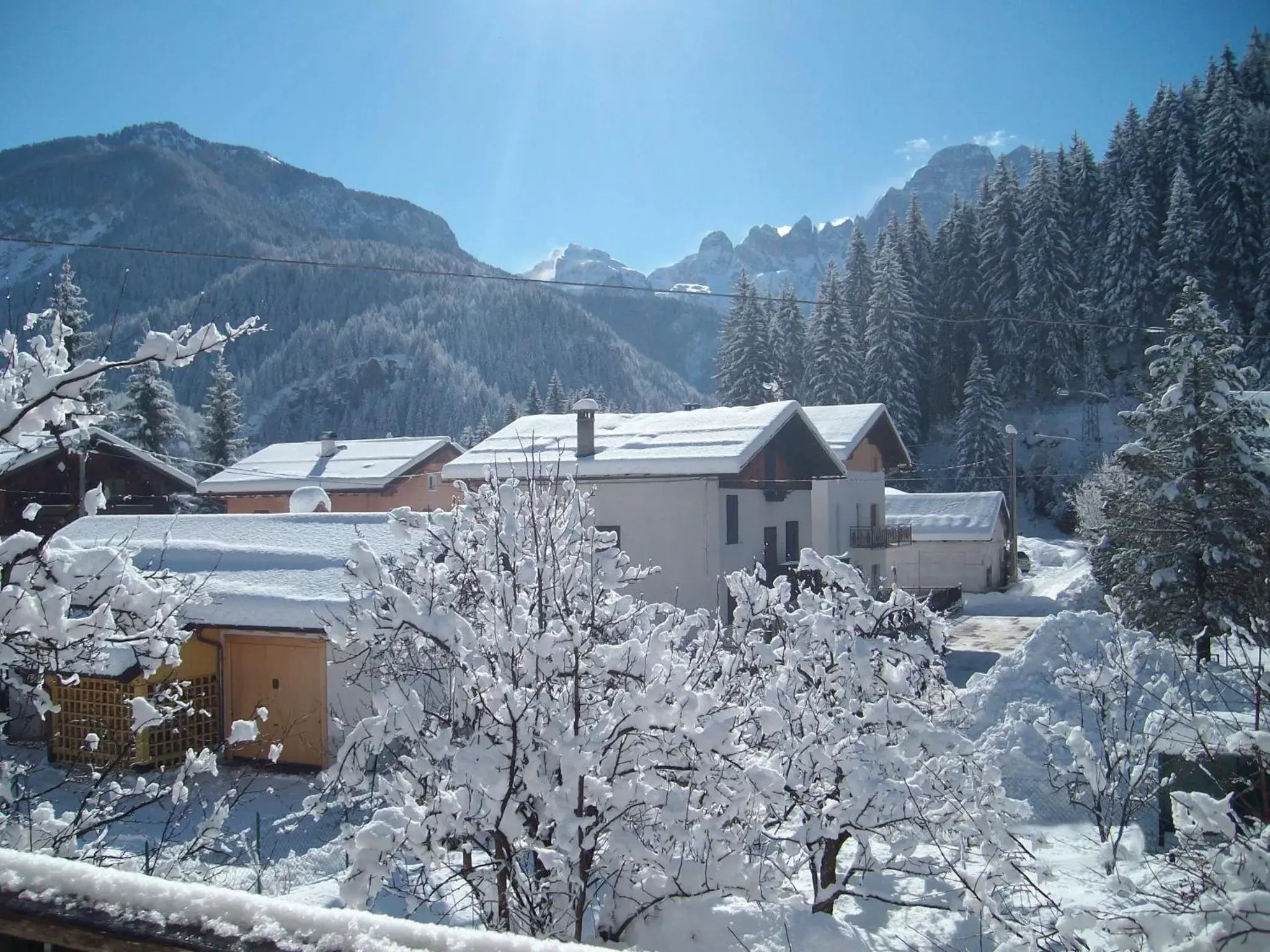 View (from property/room), Winter in Hotel Nigritella