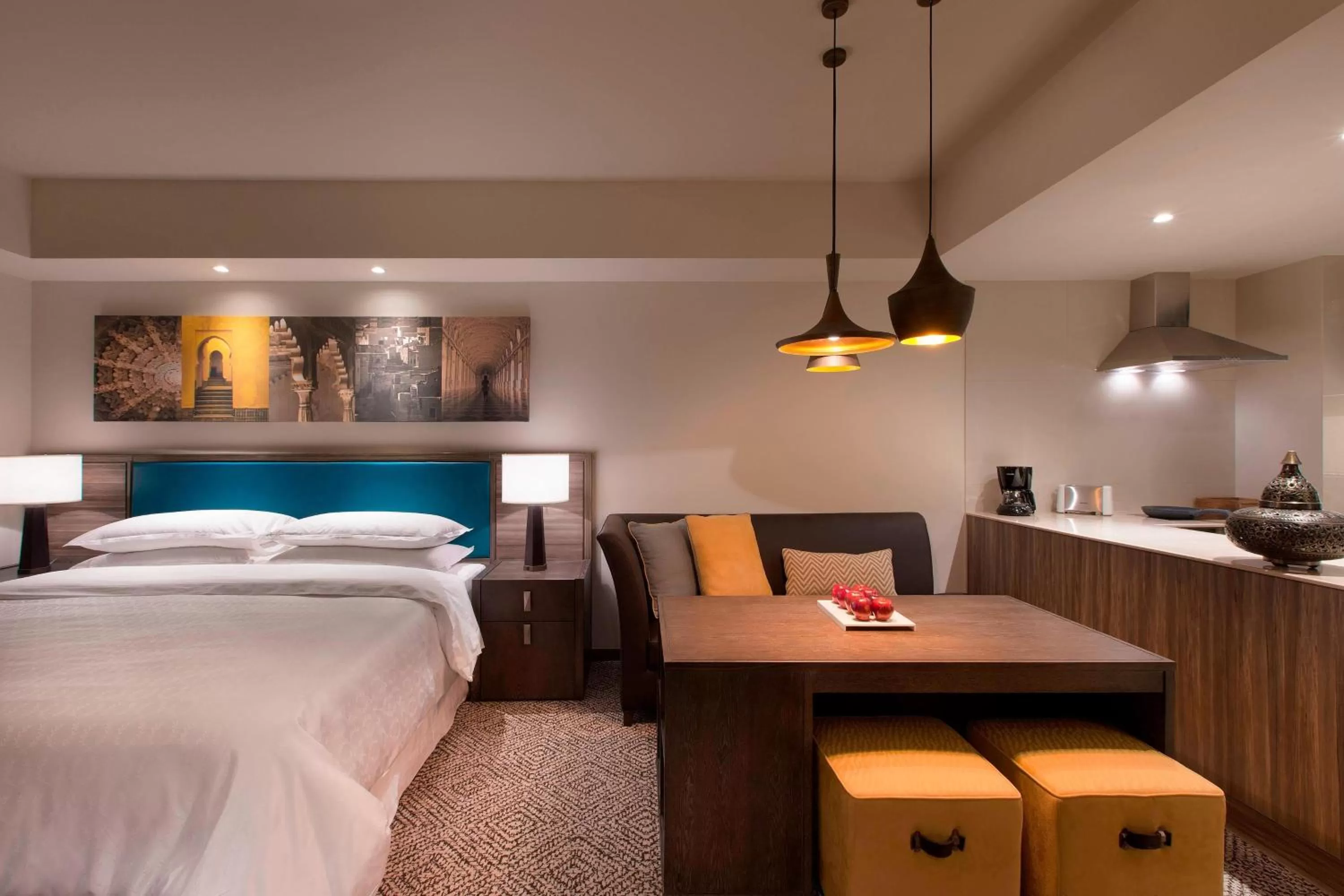 Photo of the whole room, Bed in Sheraton Hyderabad Hotel