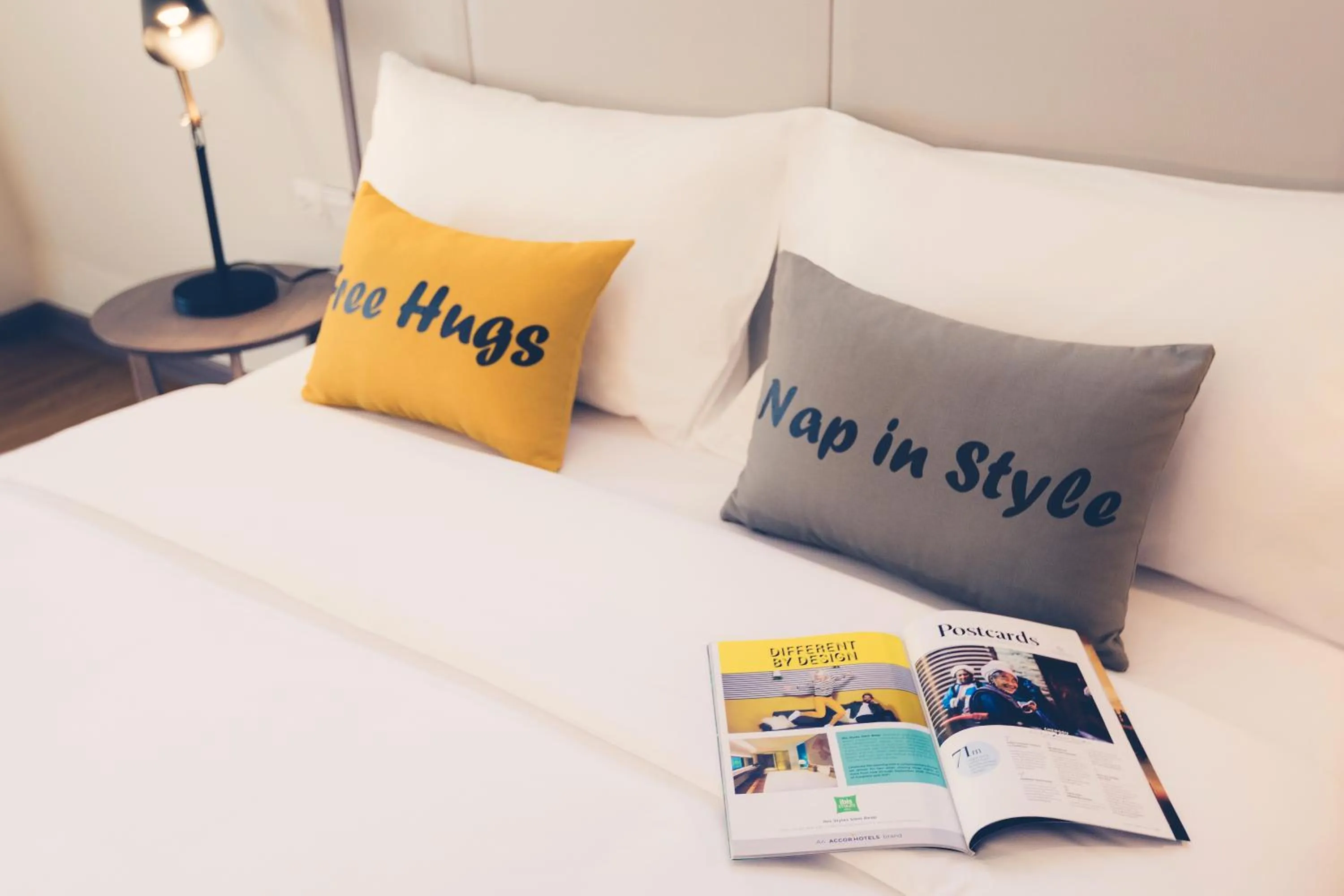 Bed in ibis Styles Siem Reap