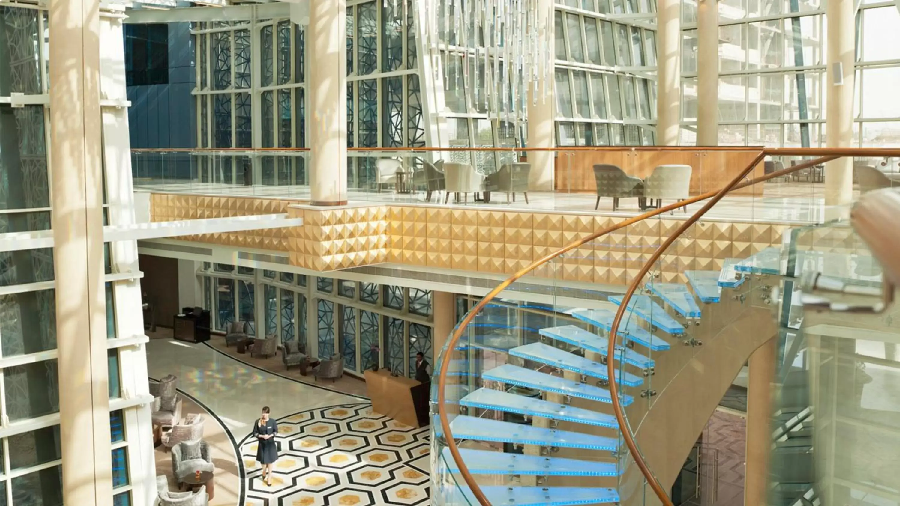 Lobby or reception in InterContinental Doha The City by IHG Lobby or reception in InterContinental Doha The City by IHG