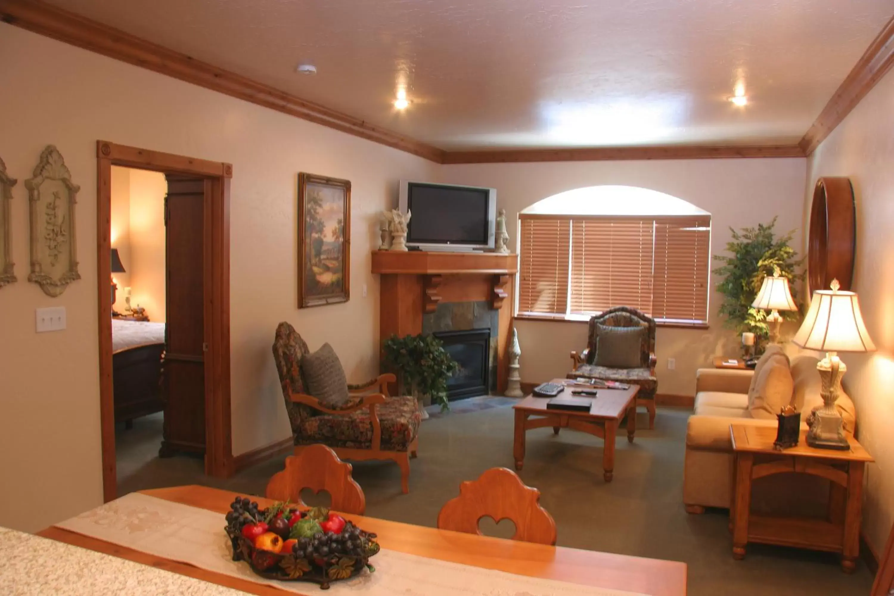 Living room in Zermatt Utah Resort & Spa Trademark Collection by Wyndham