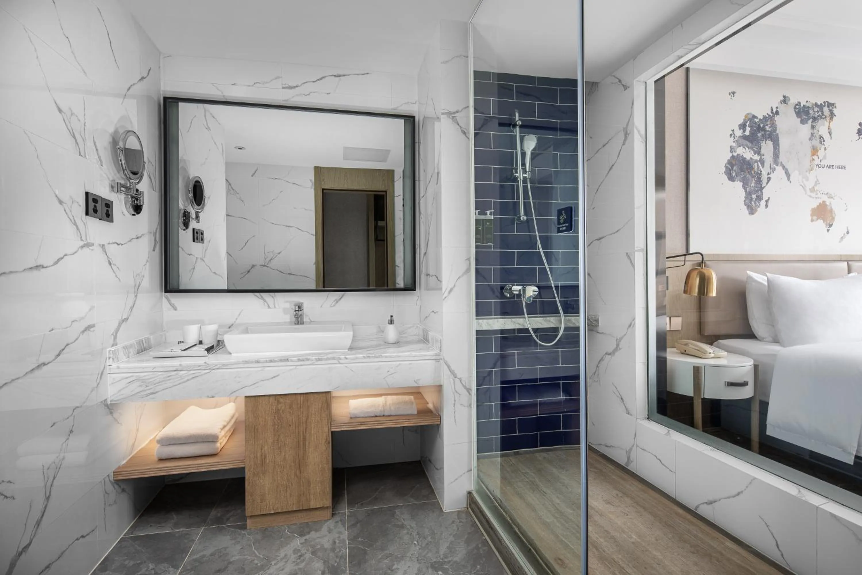 Bathroom in Ramada by Wyndham Changsha Tianxin