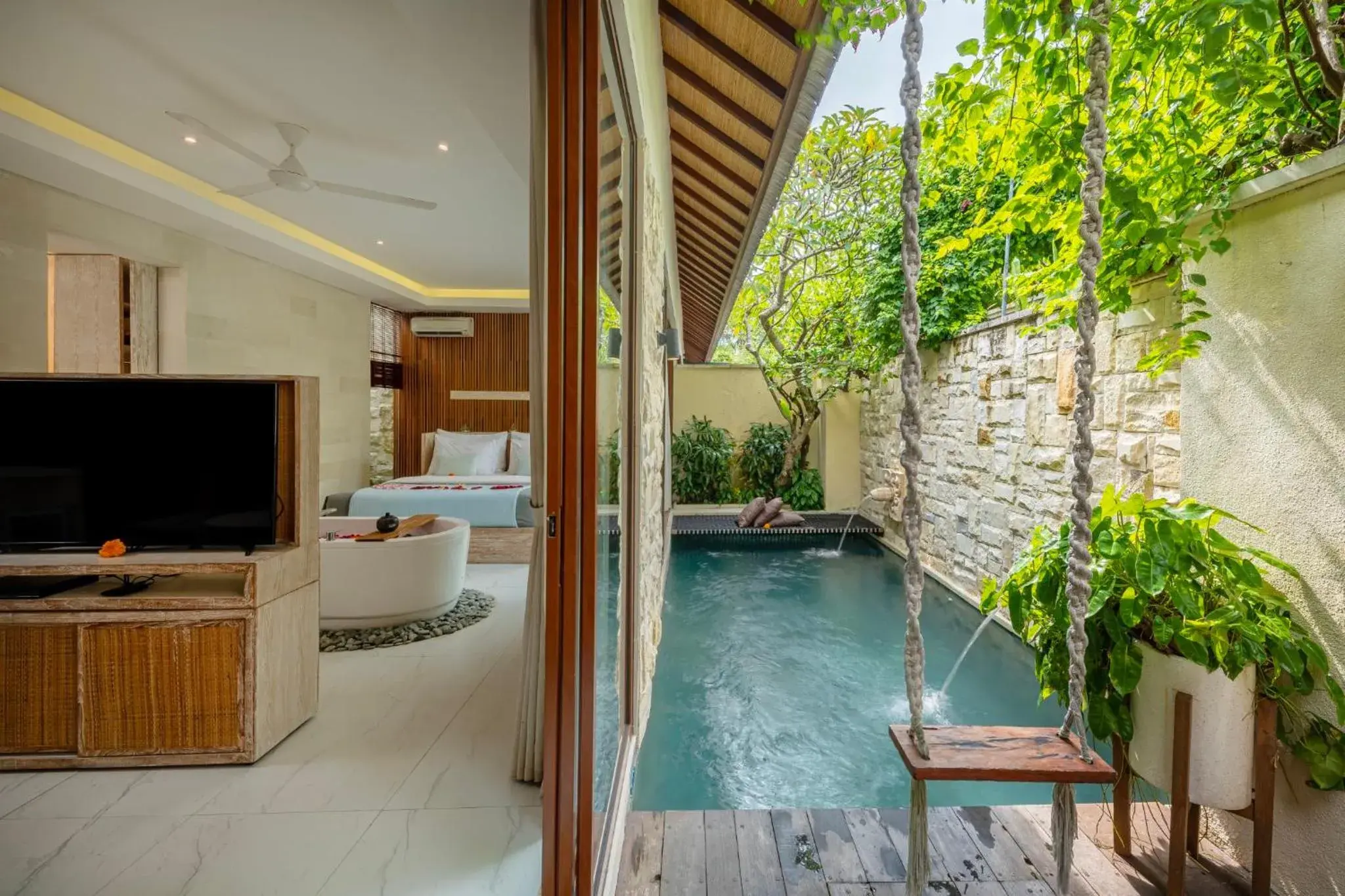 View (from property/room), Swimming Pool in La Vie Villa Seminyak by Ini Vie Hospitality