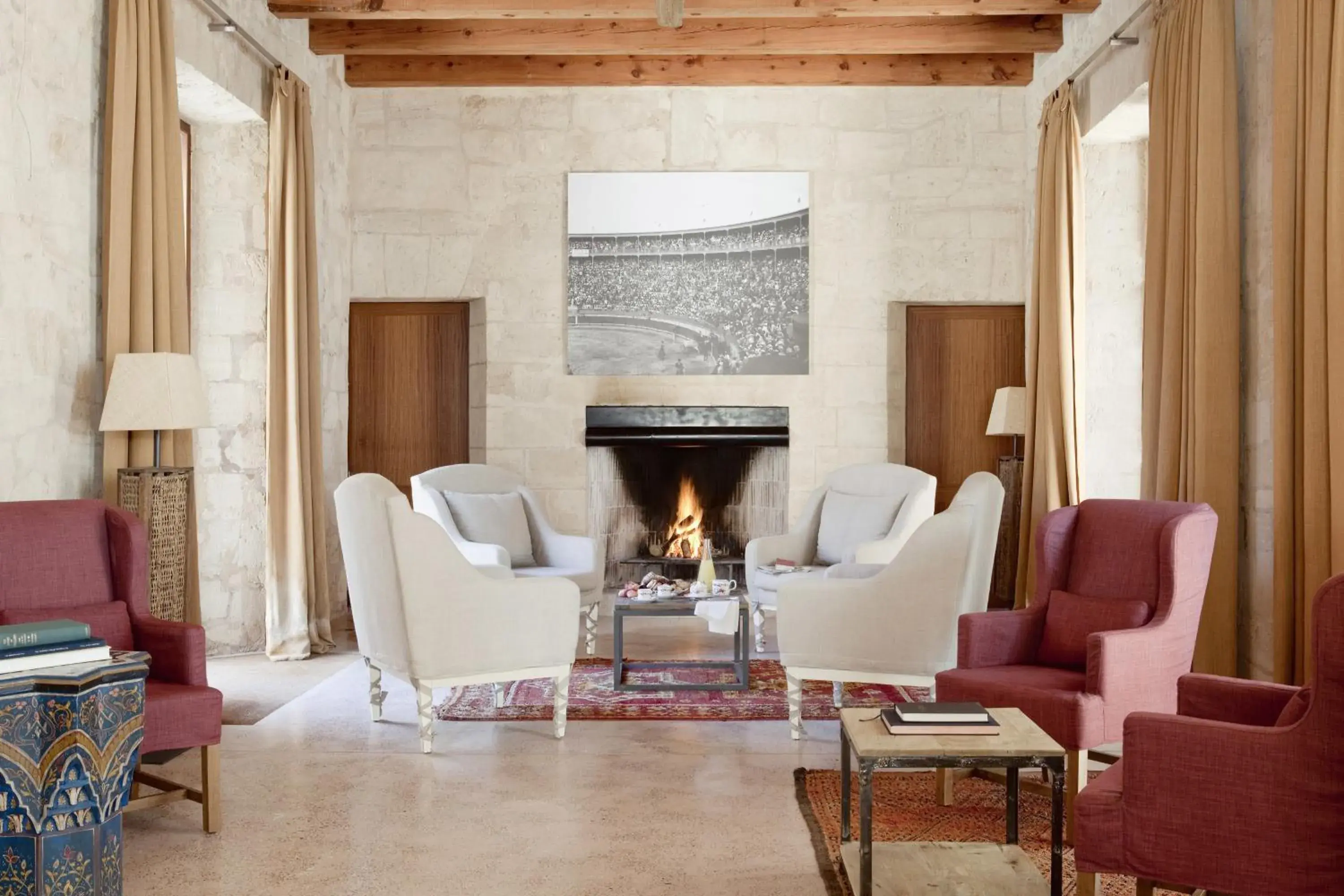 Lobby or reception, Seating Area in Cap Rocat, a Small Luxury Hotel of the World