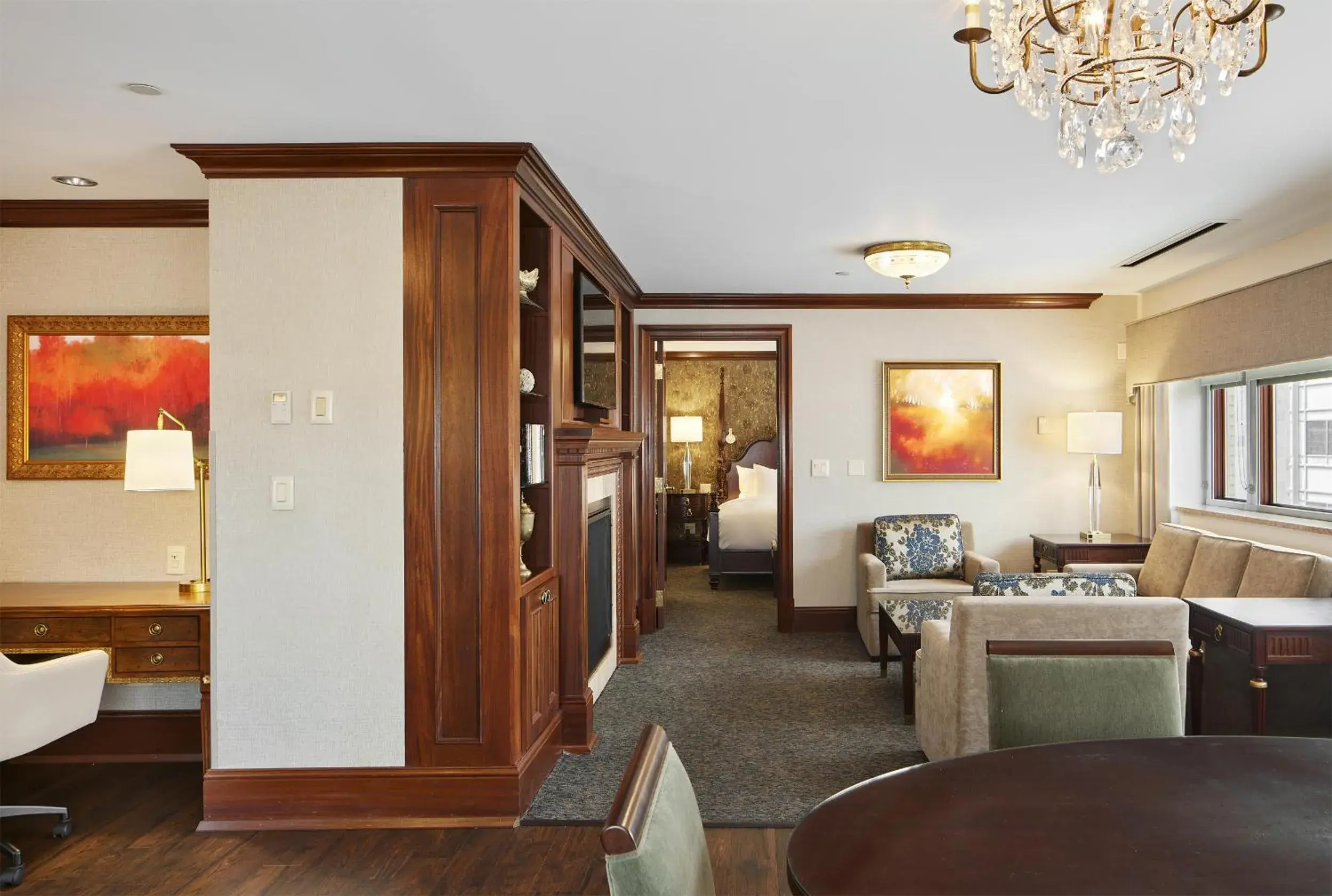 Living room in The Towers at The Kahler Grand