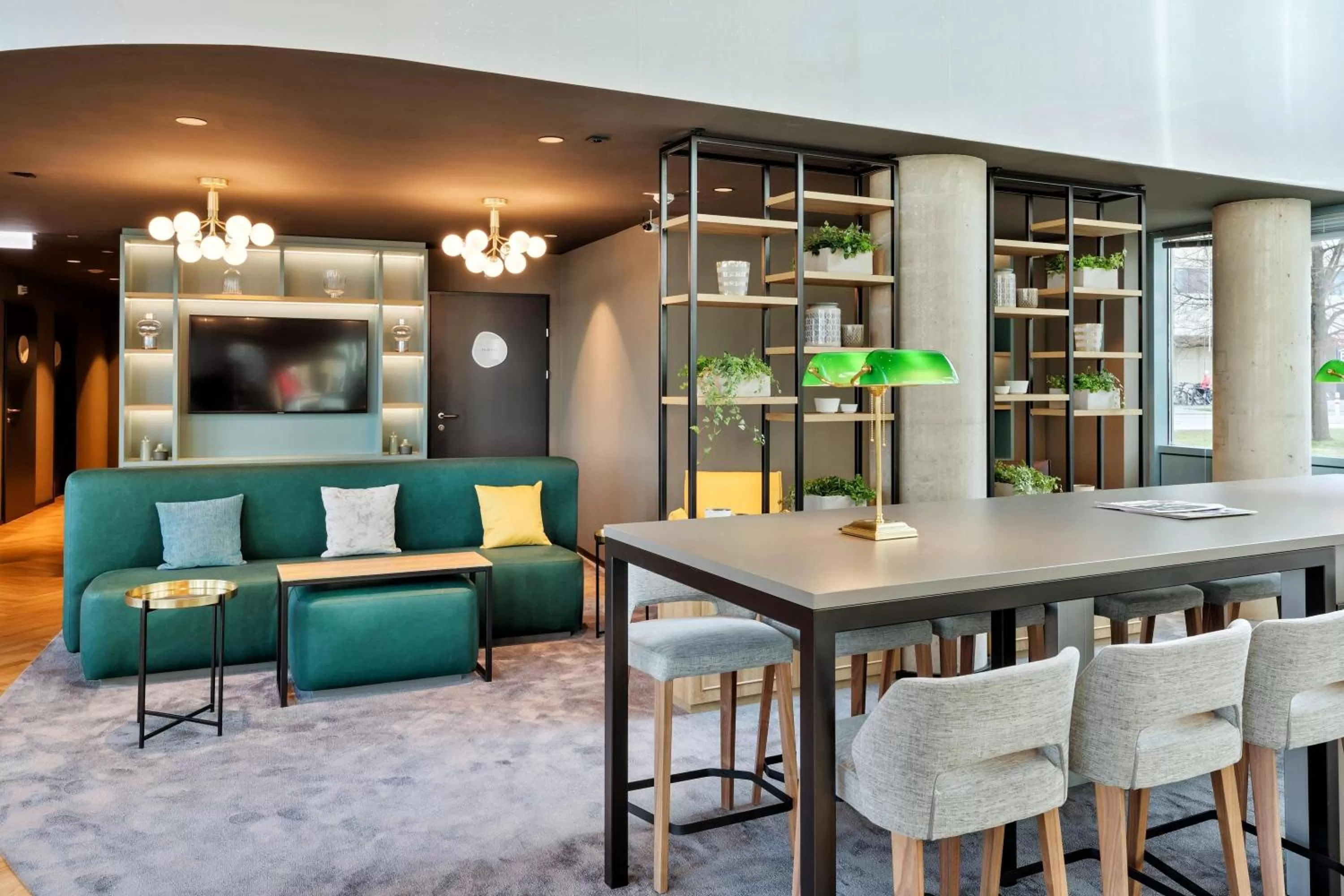 Lobby or reception, Lounge/Bar in BASSENA Wien Messe Prater