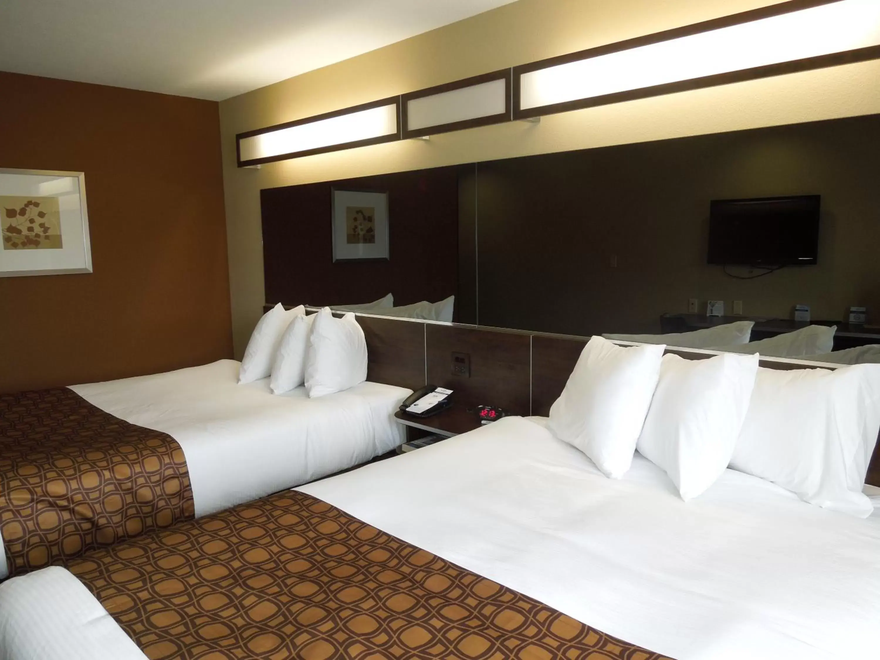 Bed in Microtel Inn and Suites North Canton