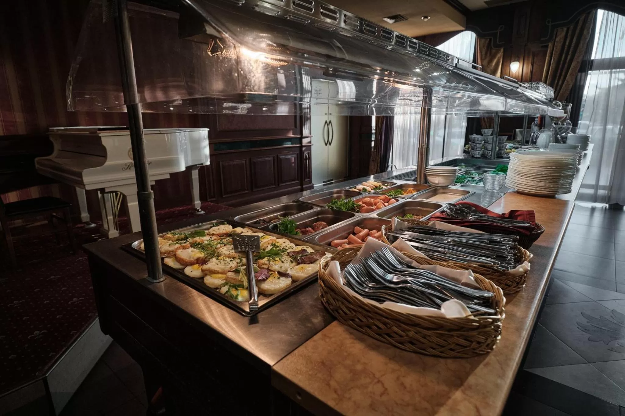 Buffet breakfast in Hotel Uzhgorod