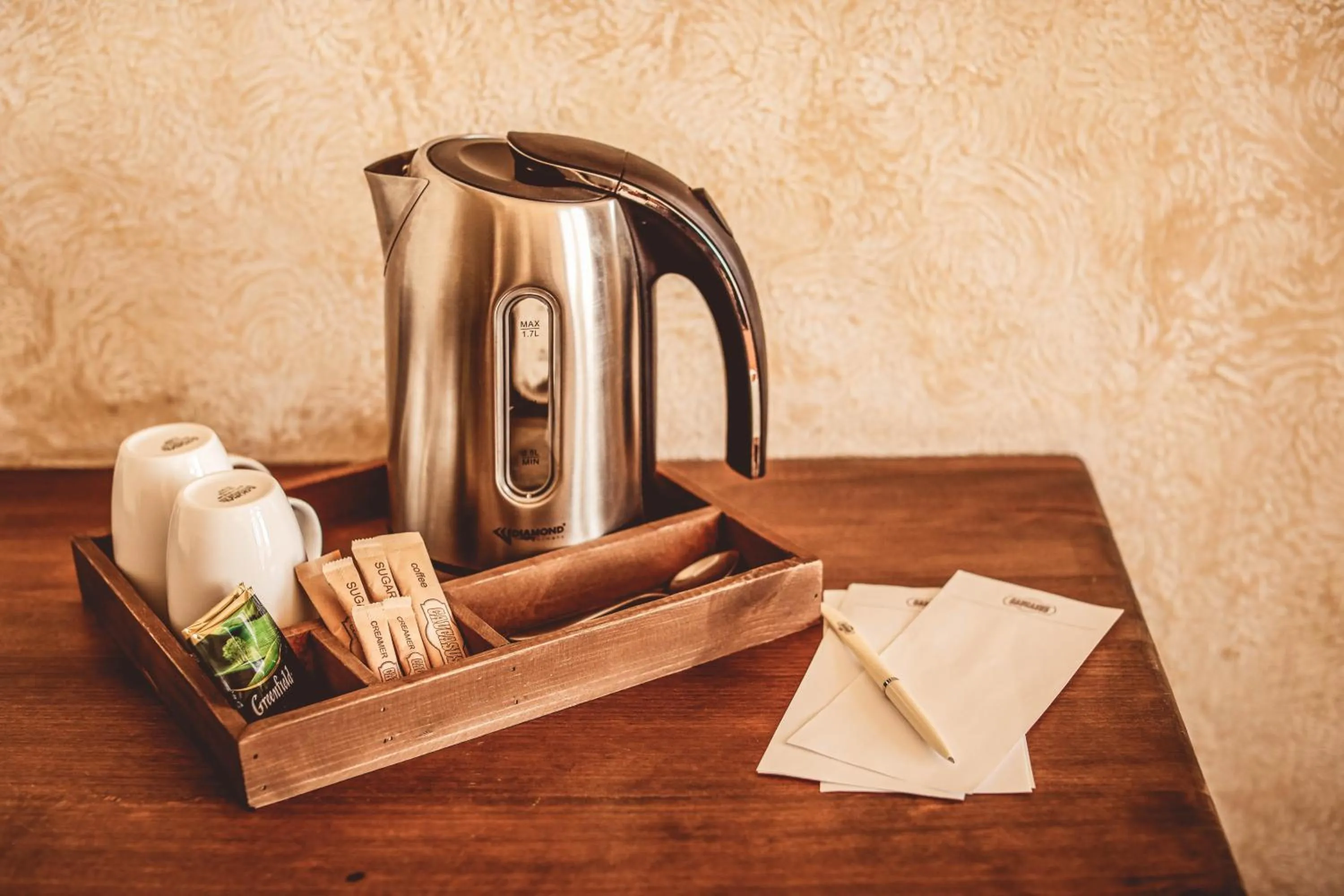 Coffee/tea facilities in Caucasus Hotel