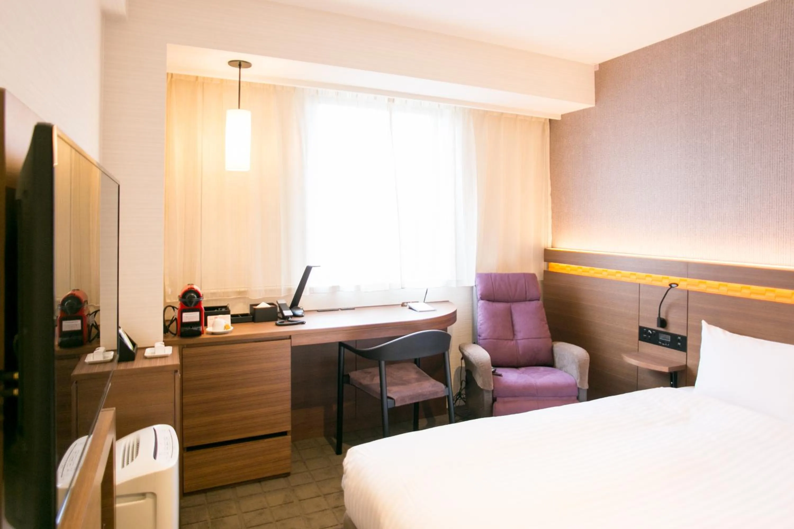 Photo of the whole room, Bed in Nishitetsu Hotel Croom Hakata