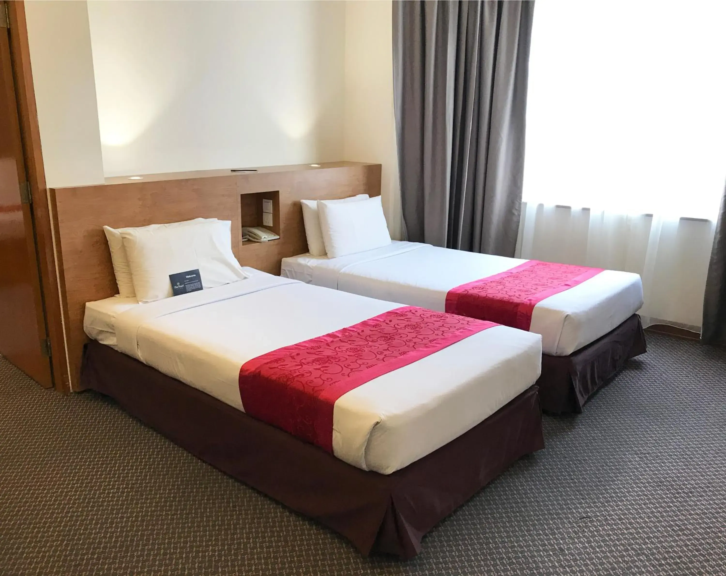 View (from property/room), Bed in Pearl International Hotel View (from property/room), Bed in Pearl International Hotel