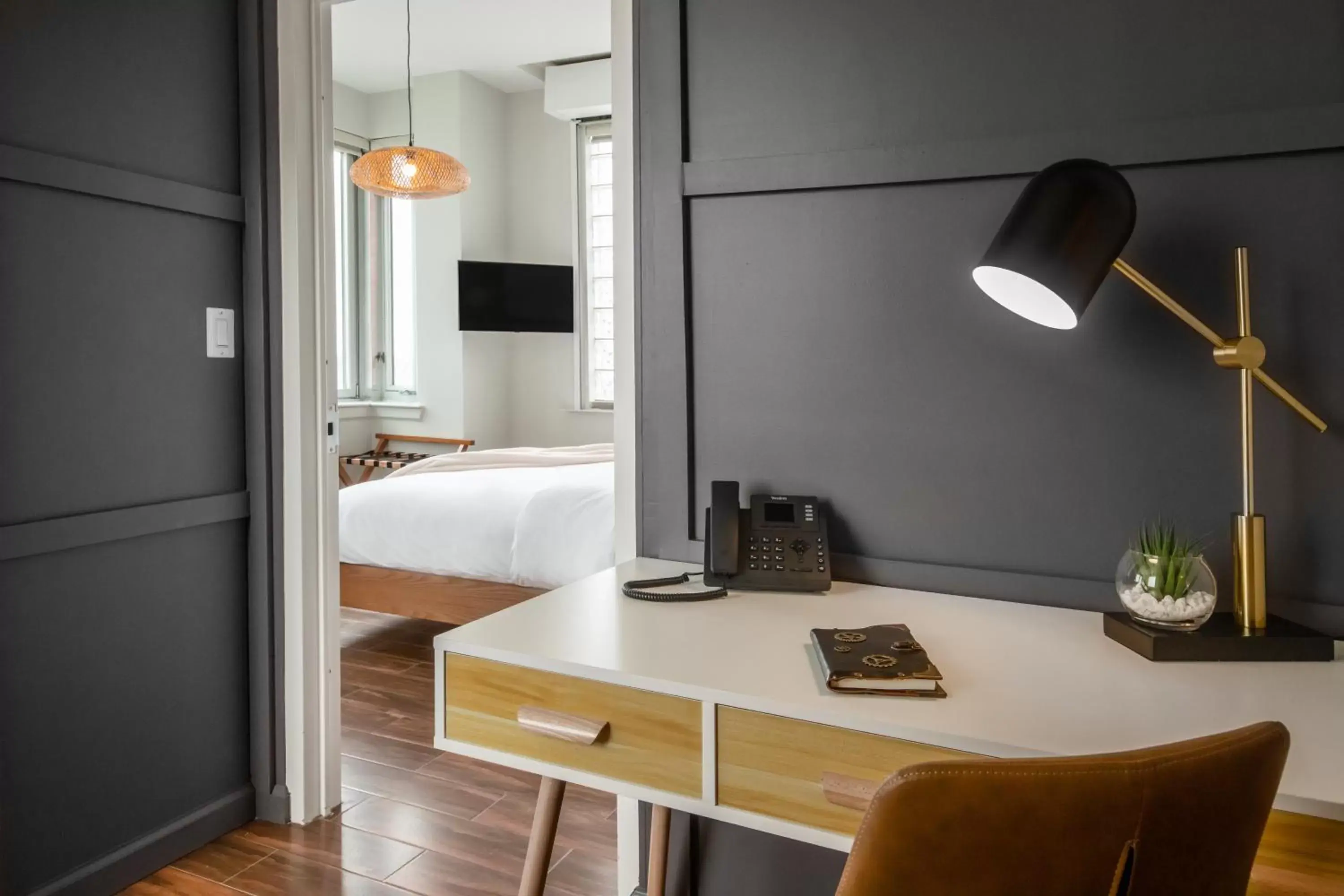 Bed in The Modernist Hotel Bed in The Modernist Hotel