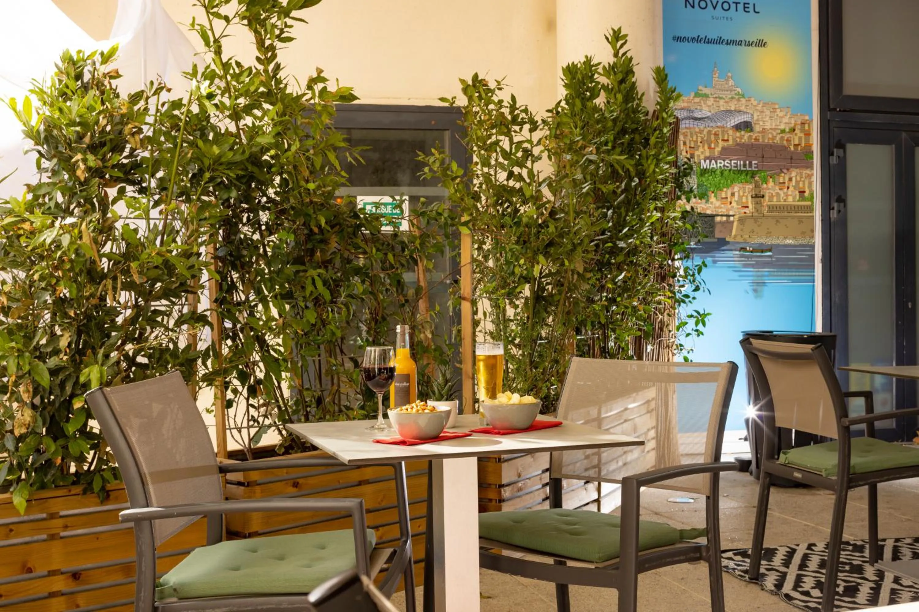 Inner courtyard view in Novotel Suites Marseille Centre Euromed