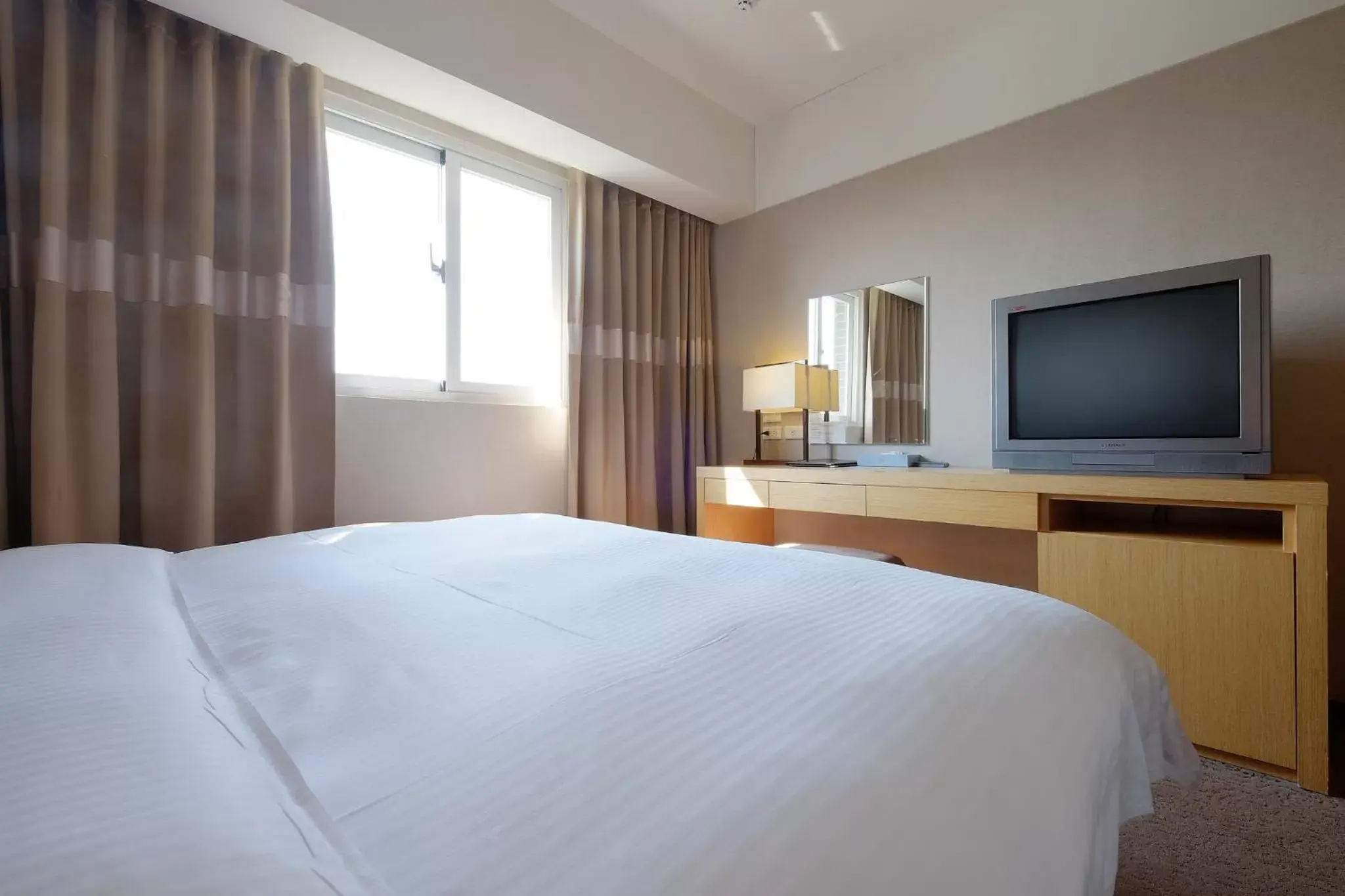 View (from property/room), Bed in City Suites - Taoyuan Gateway View (from property/room), Bed in City Suites - Taoyuan Gateway