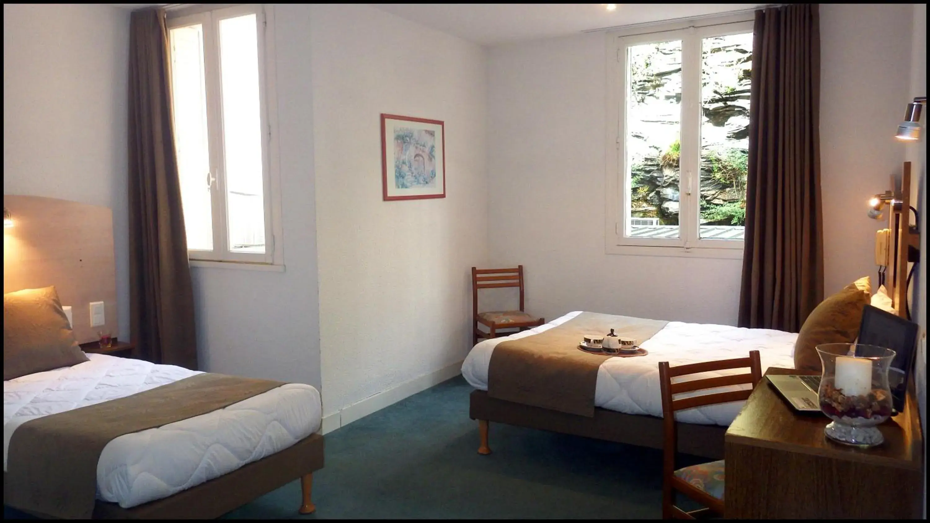 Photo of the whole room, Bed in Hotel Notre Dame de la Sarte