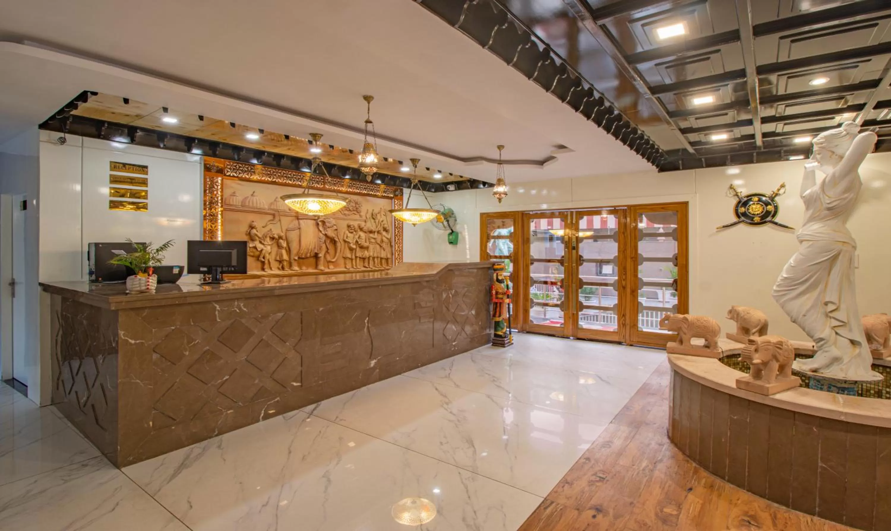 Lobby or reception, Lobby/Reception in Treebo Trend Haveli Resort Roots Bhupatwala