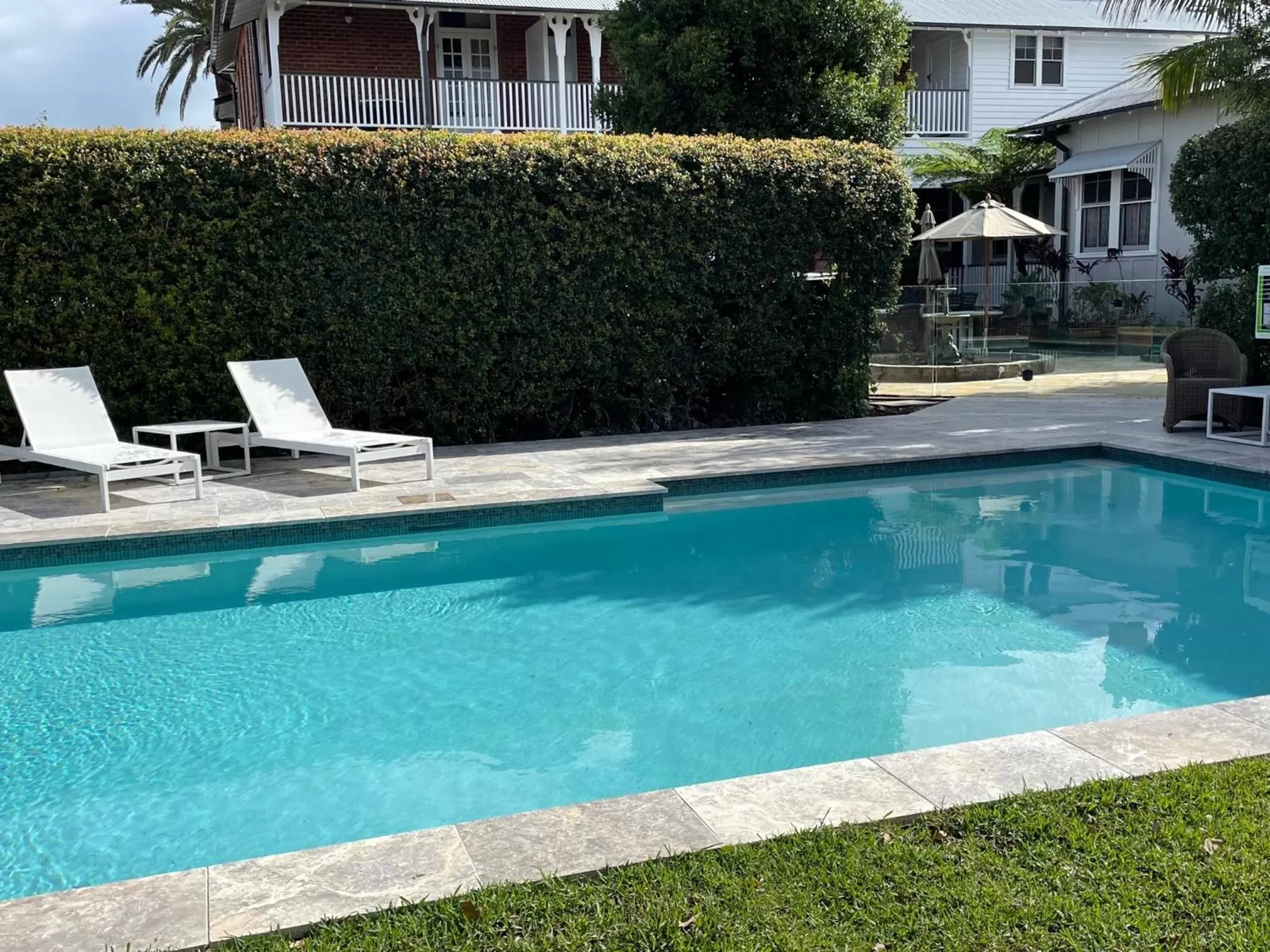 Swimming pool in Ballina Manor Boutique Hotel