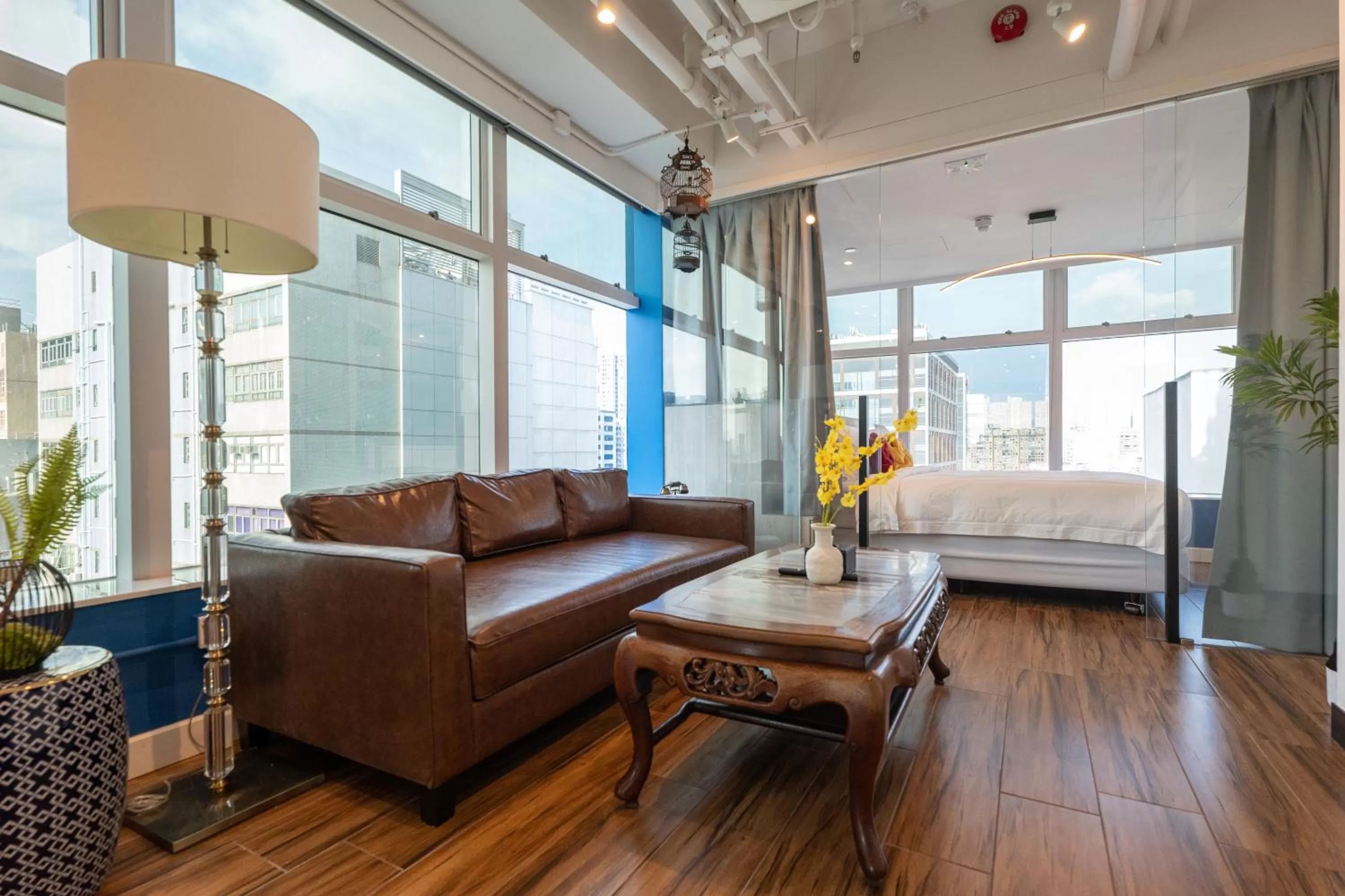 Seating area in Tung Nam Lou Art Hotel