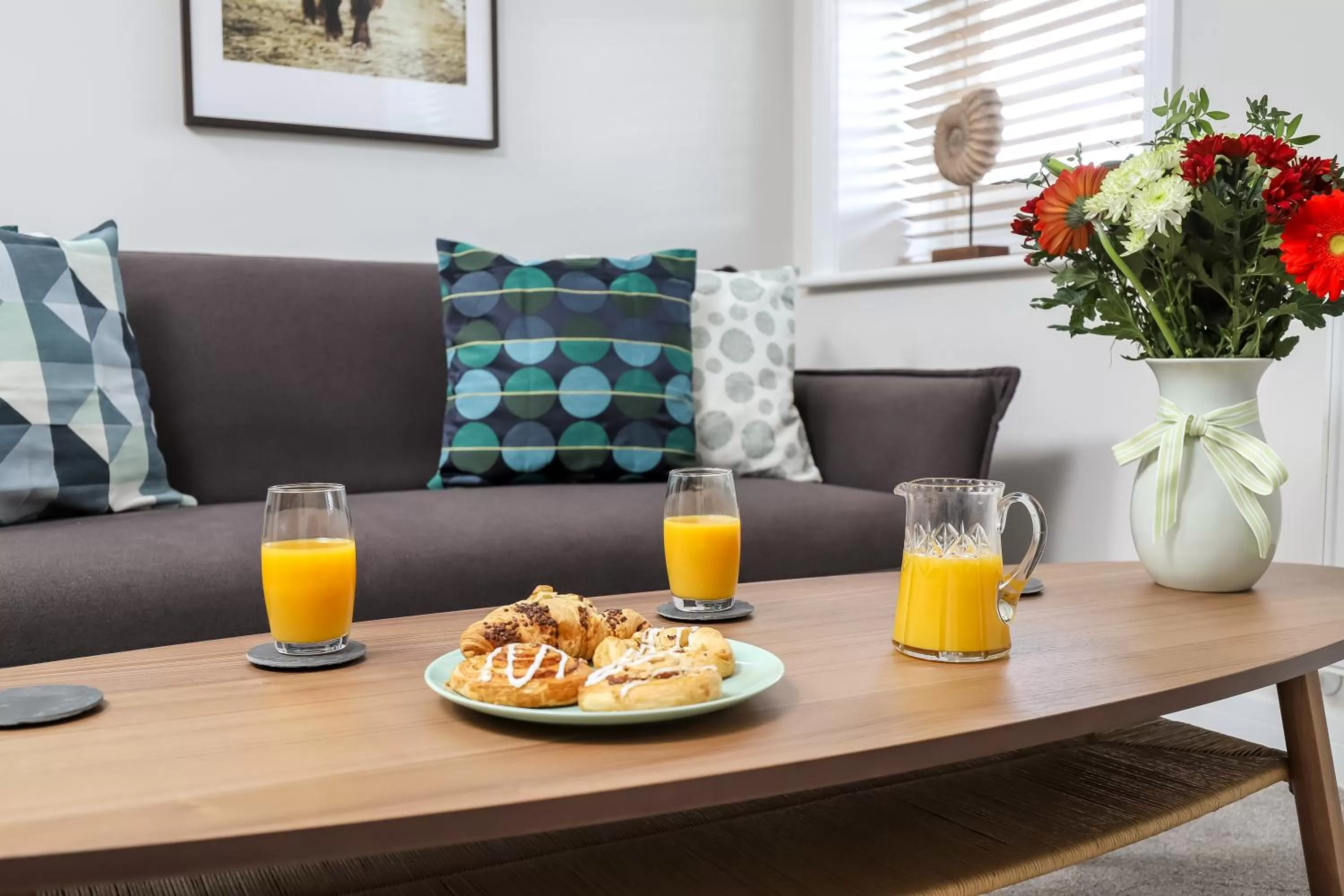 Living room in Executive Apartments