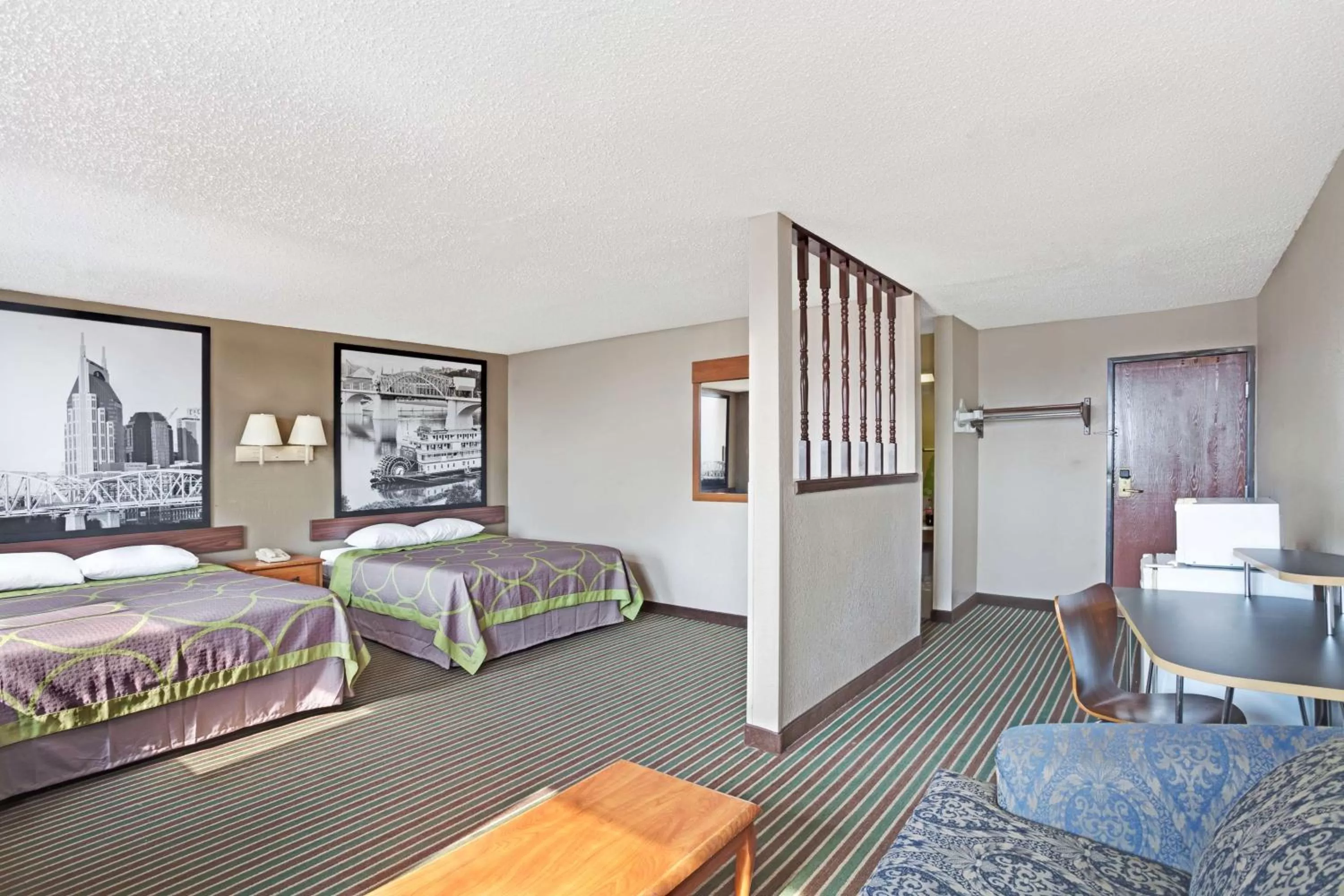 Studio Suite with Two Queen Beds - Non-Smoking in Super 8 by Wyndham Nashville/ Dntn/ Opryland Area